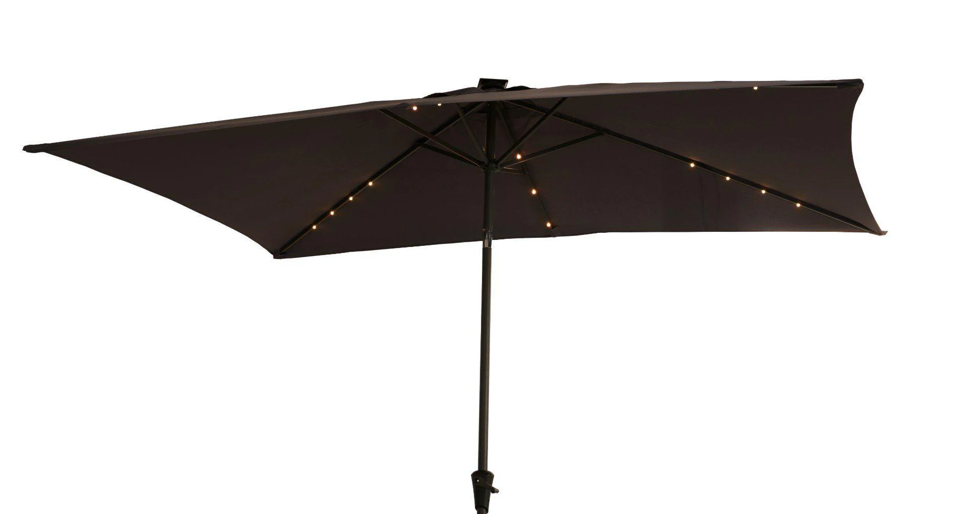 Cube 10 Seater Rattan Outdoor Dining Set with Grey LED Premium Parasol - Black Weave - Image 6