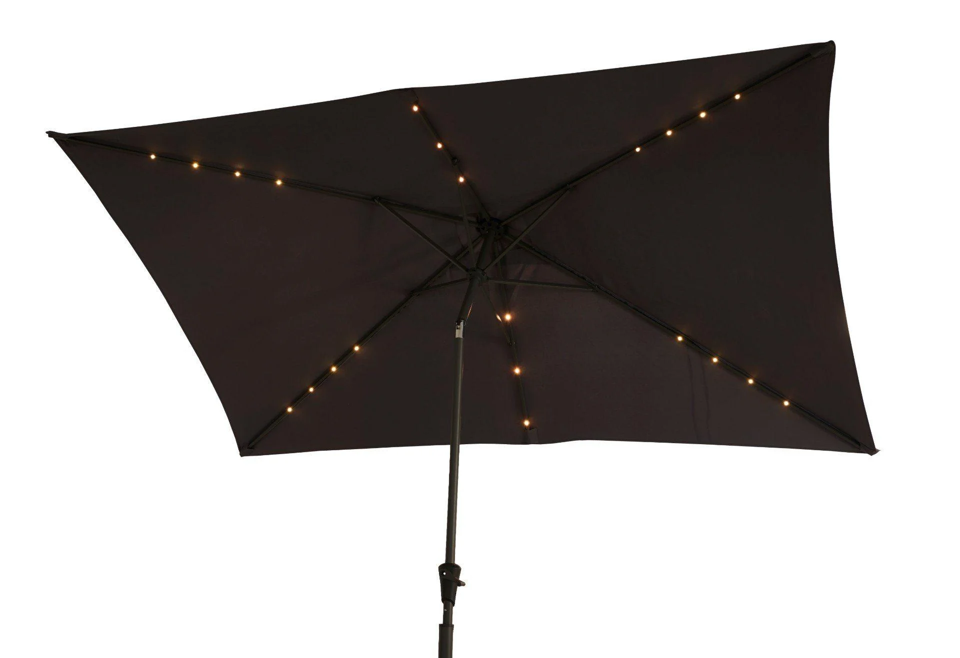 Cube 10 Seater Rattan Outdoor Dining Set with Grey LED Premium Parasol - Grey Weave - Image 13