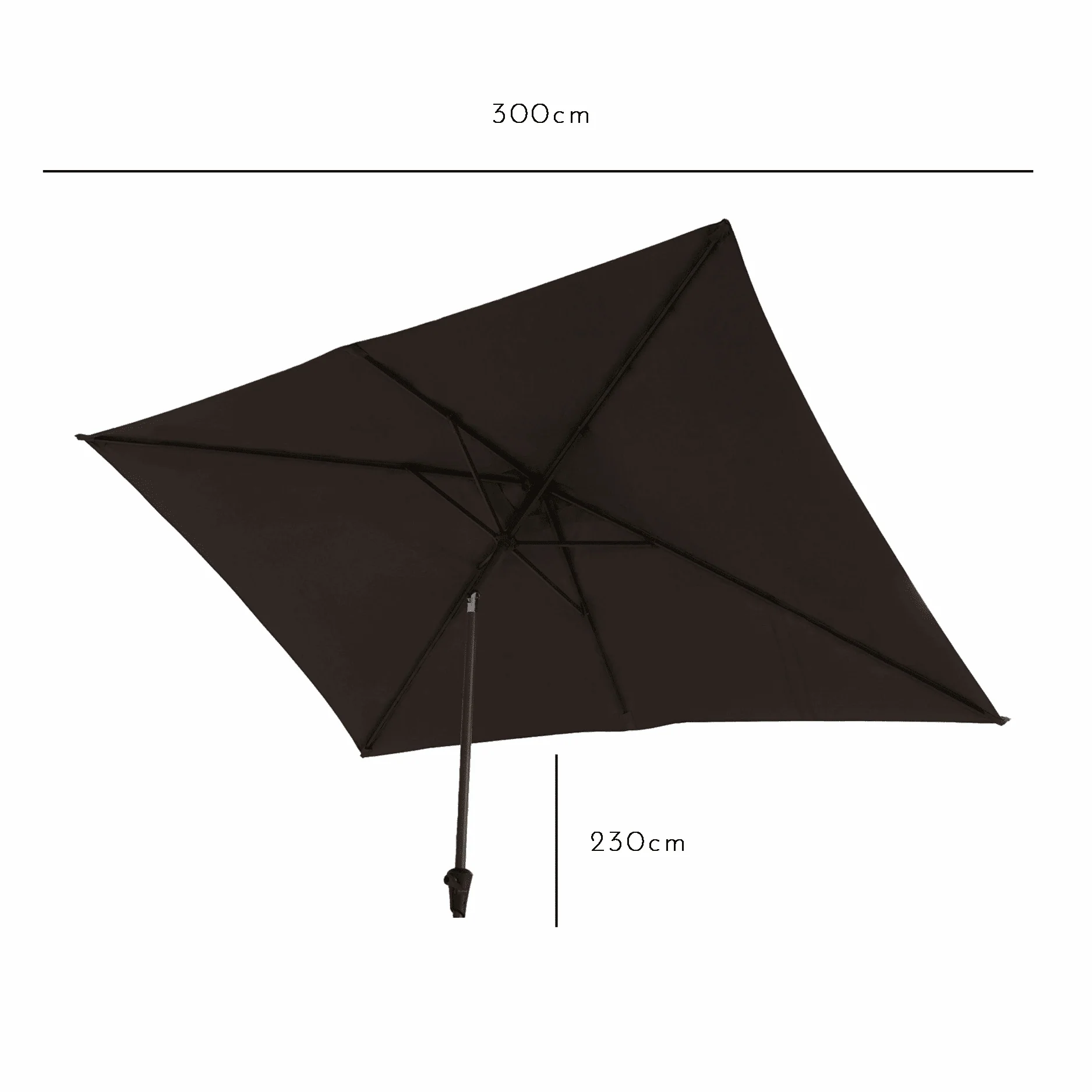 Cube 10 Seater Rattan Garden Dining Set with Grey Parasol - Grey Weave Polywood Top - Image 10