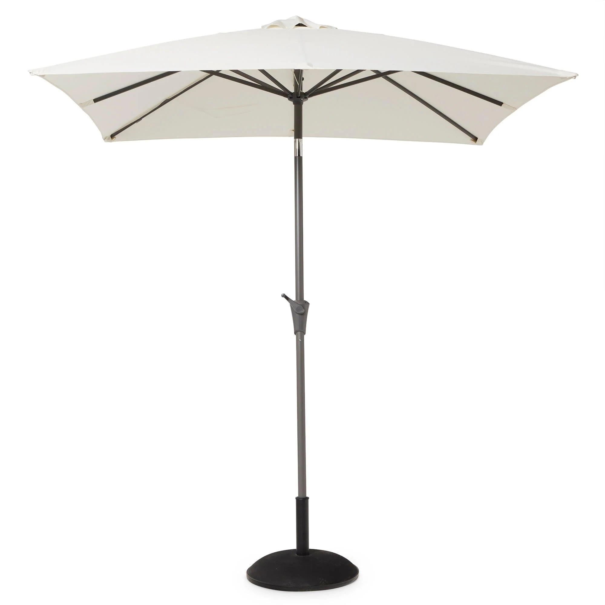 Marston 6 Seater Rattan Garden Dining Set with Cream LED Premium Parasol - Black - Glass Top - Image 7