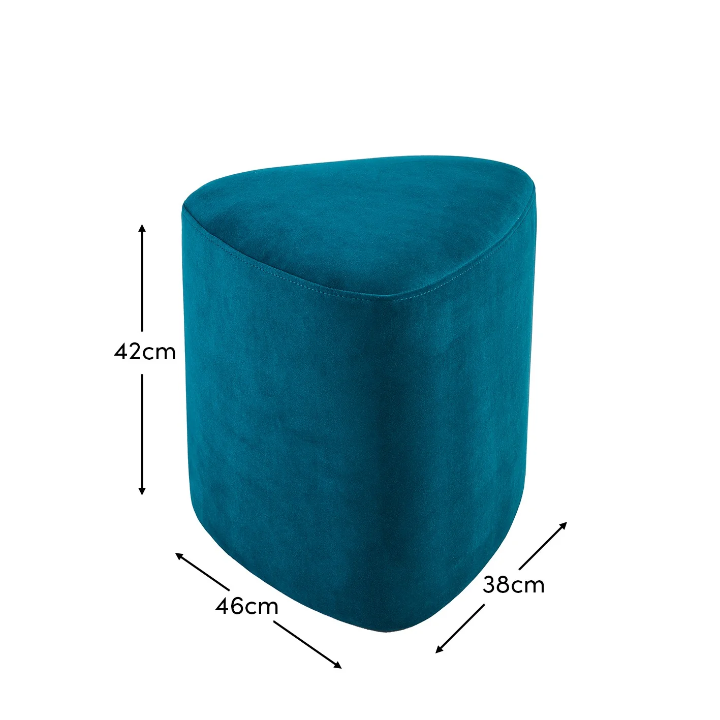 Alder Footstool - Deep Teal - Image 8