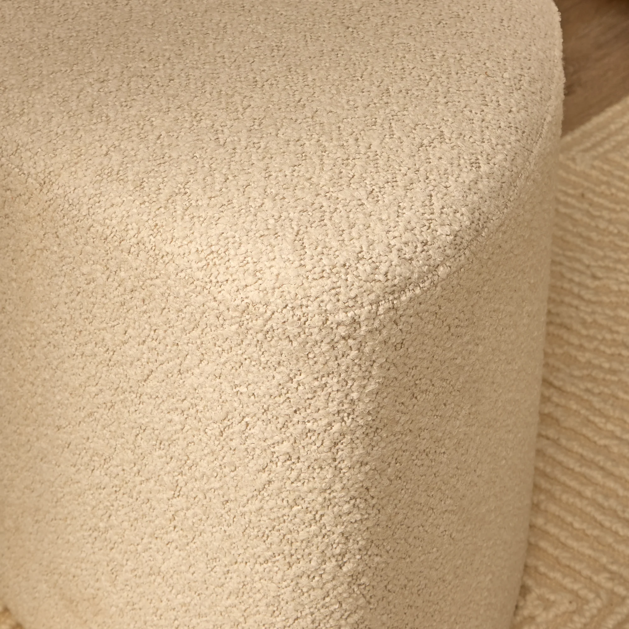 Alder Footstool - Oat Boucle - Image 3