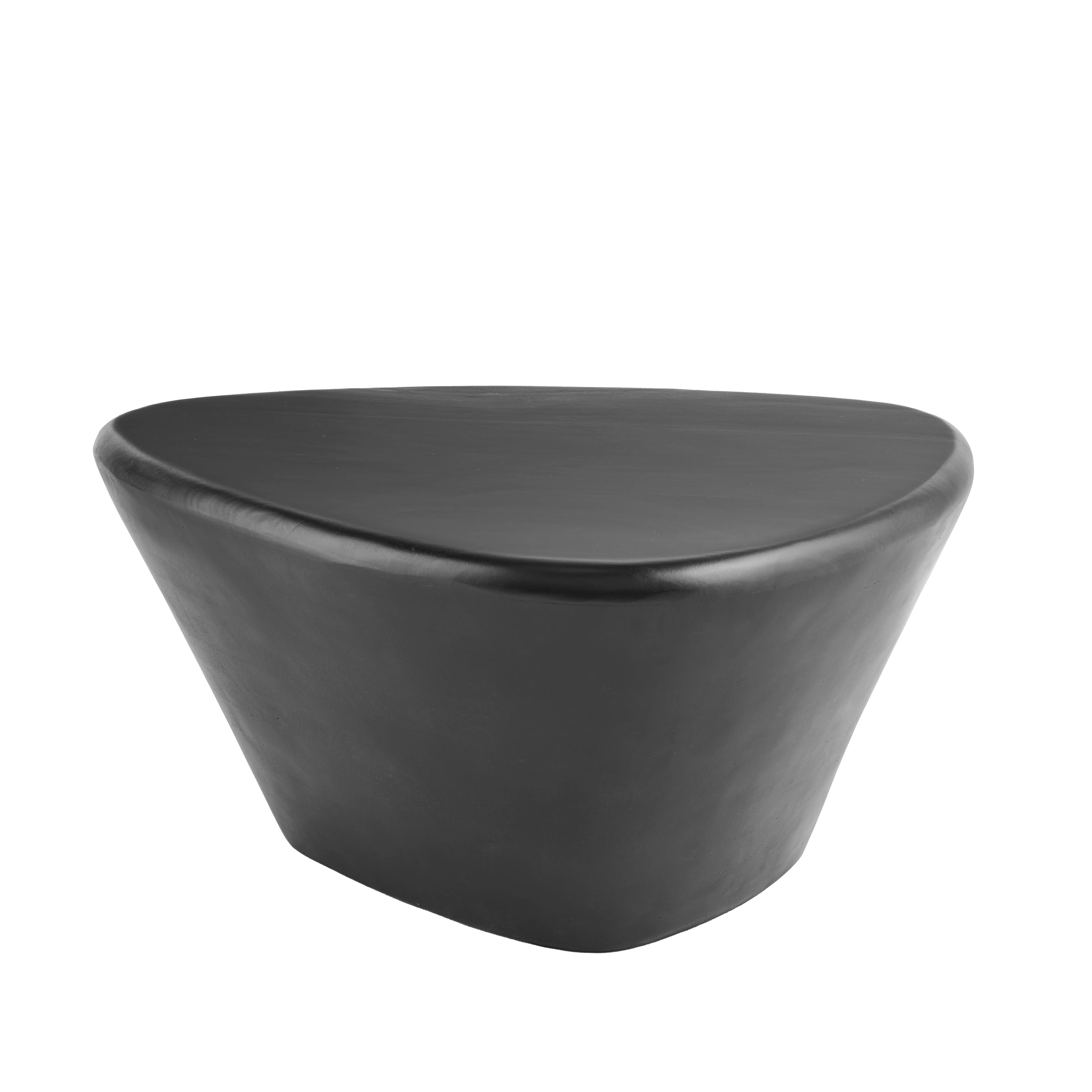 Alder Mango Wood Coffee Table - Jet Black - Image 6