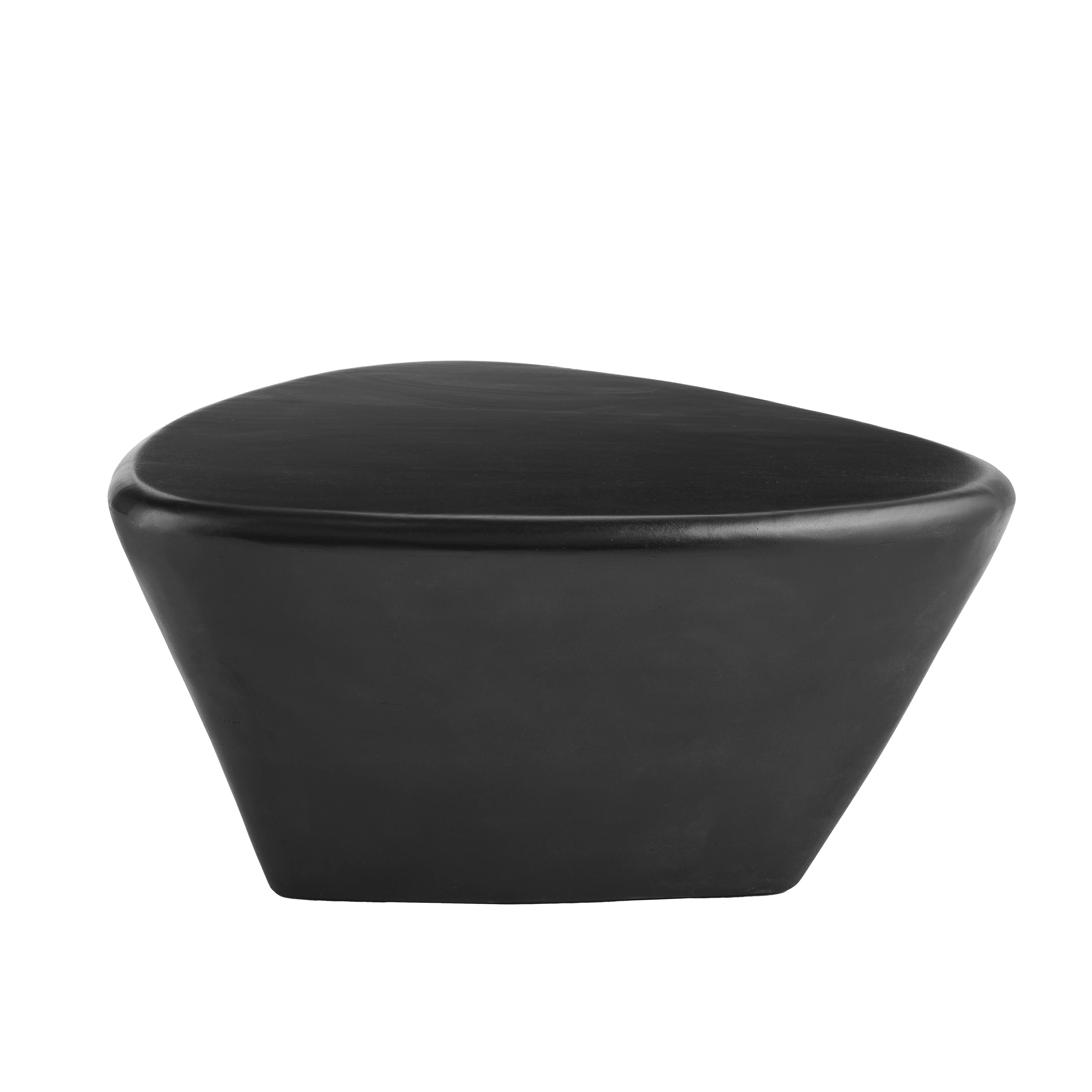 Alder Mango Wood Coffee Table - Jet Black - Image 7