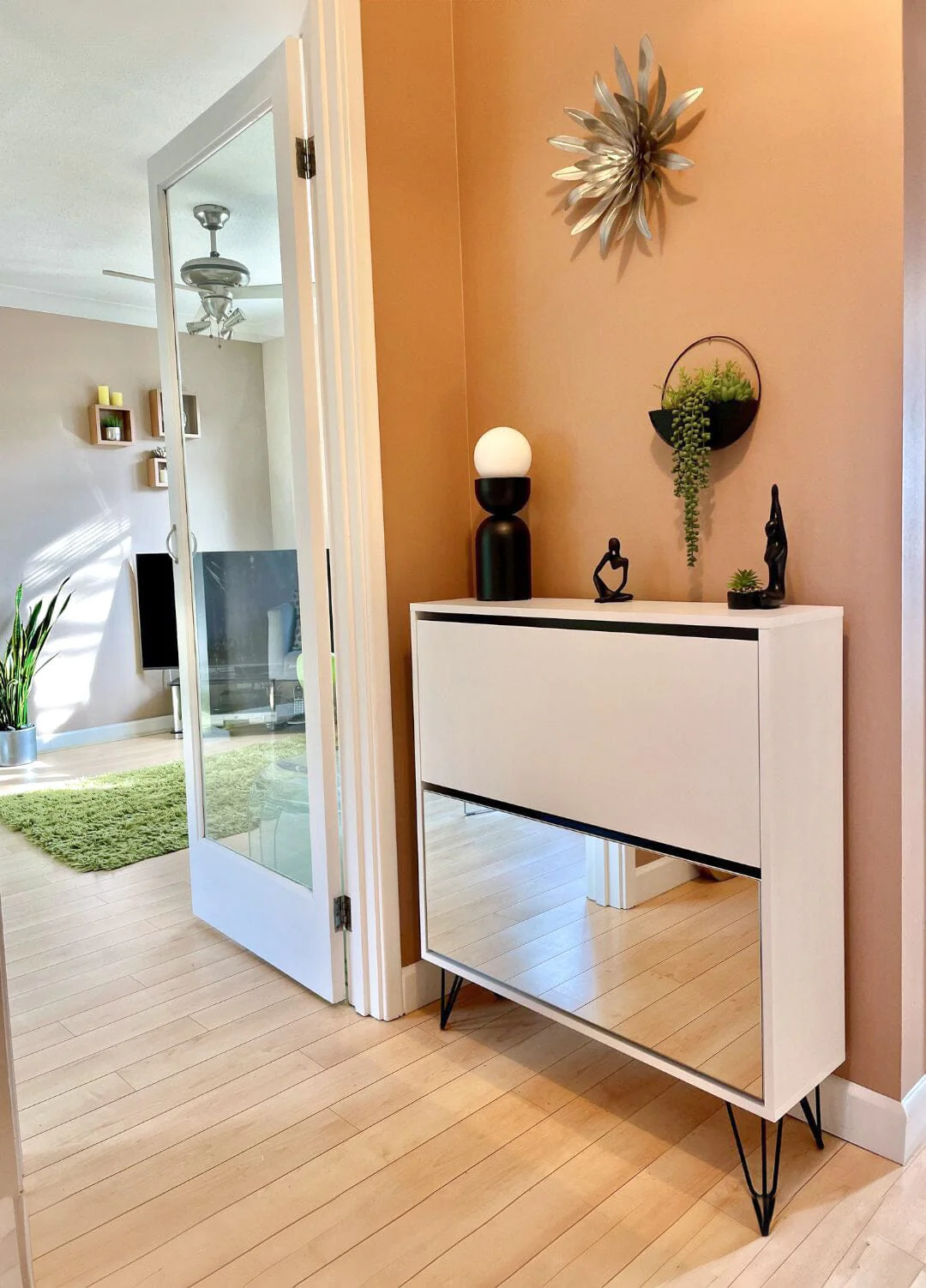 Anderson Shoe Cabinet - 2 Door - White - Image 4