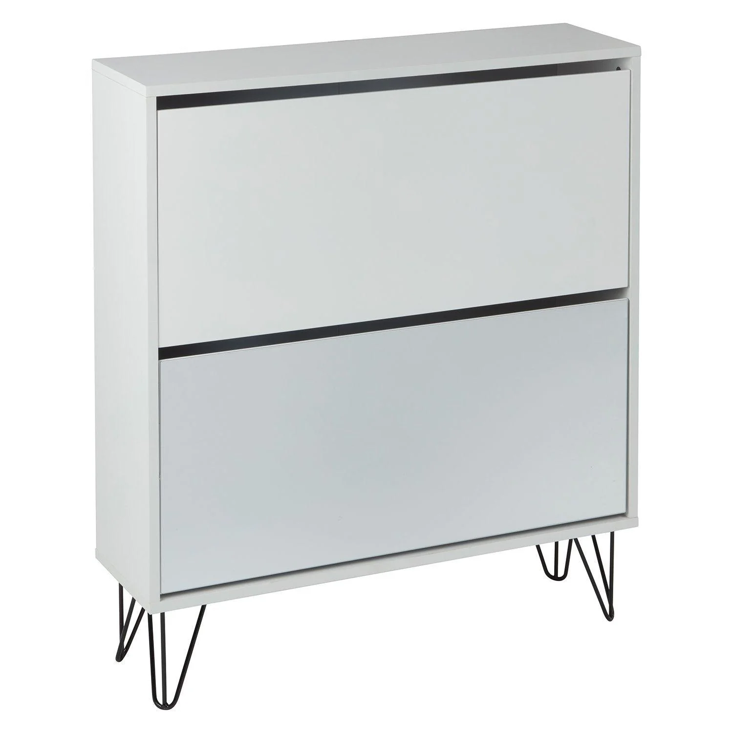 Anderson Shoe Cabinet - 2 Door - White - Image 7