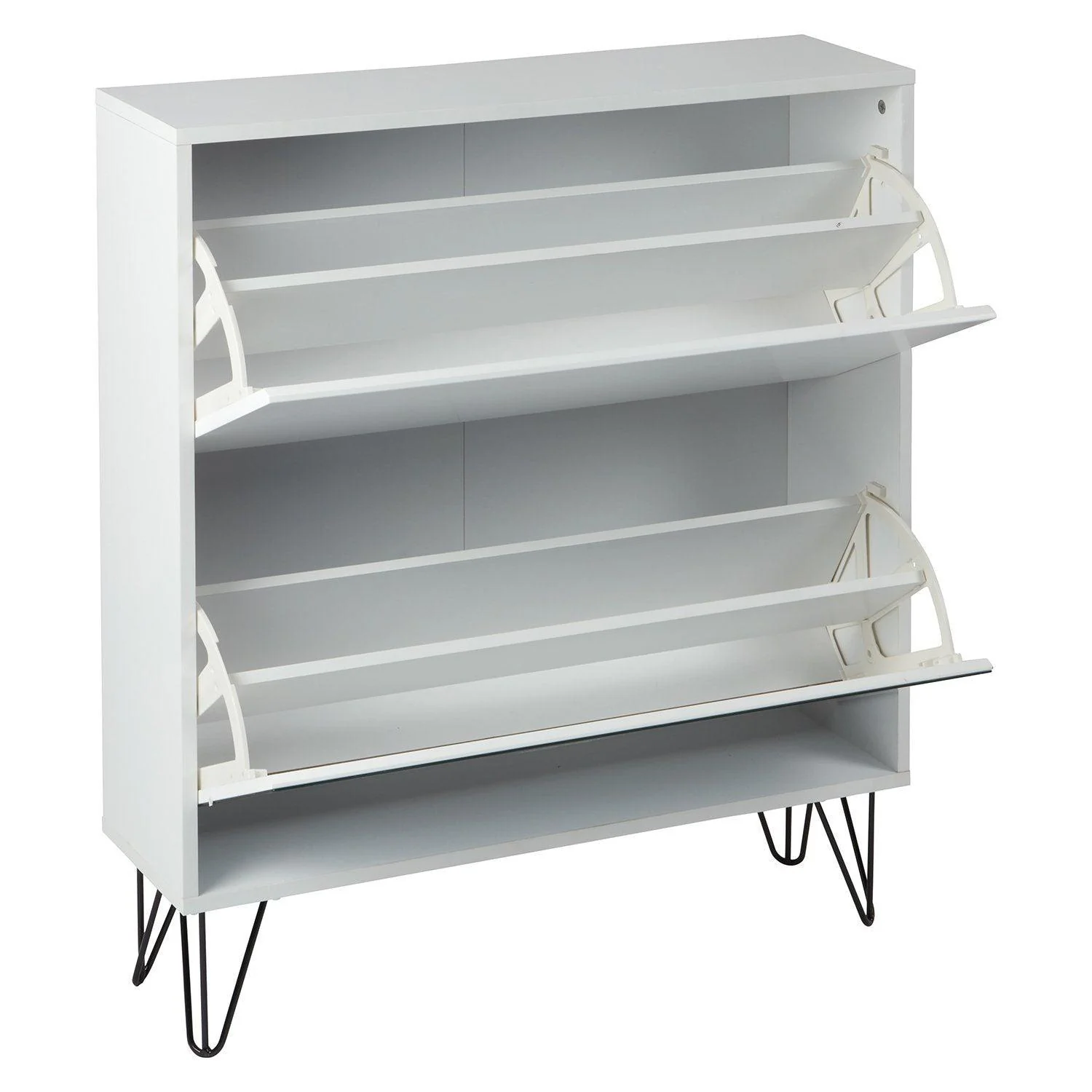 Anderson Shoe Cabinet - 2 Door - White - Image 8