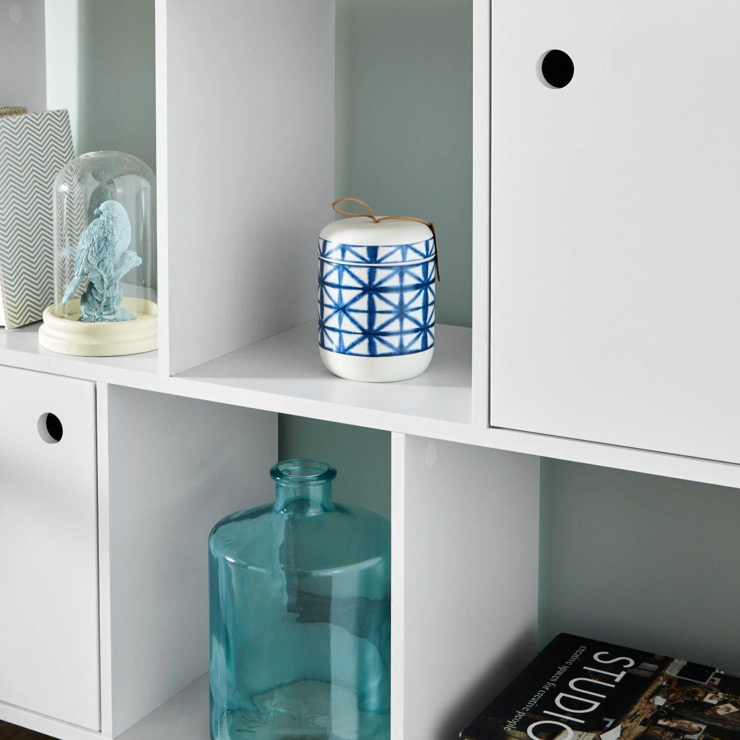 Anderson Cube Storage Unit - White with White Cupboards - Image 3
