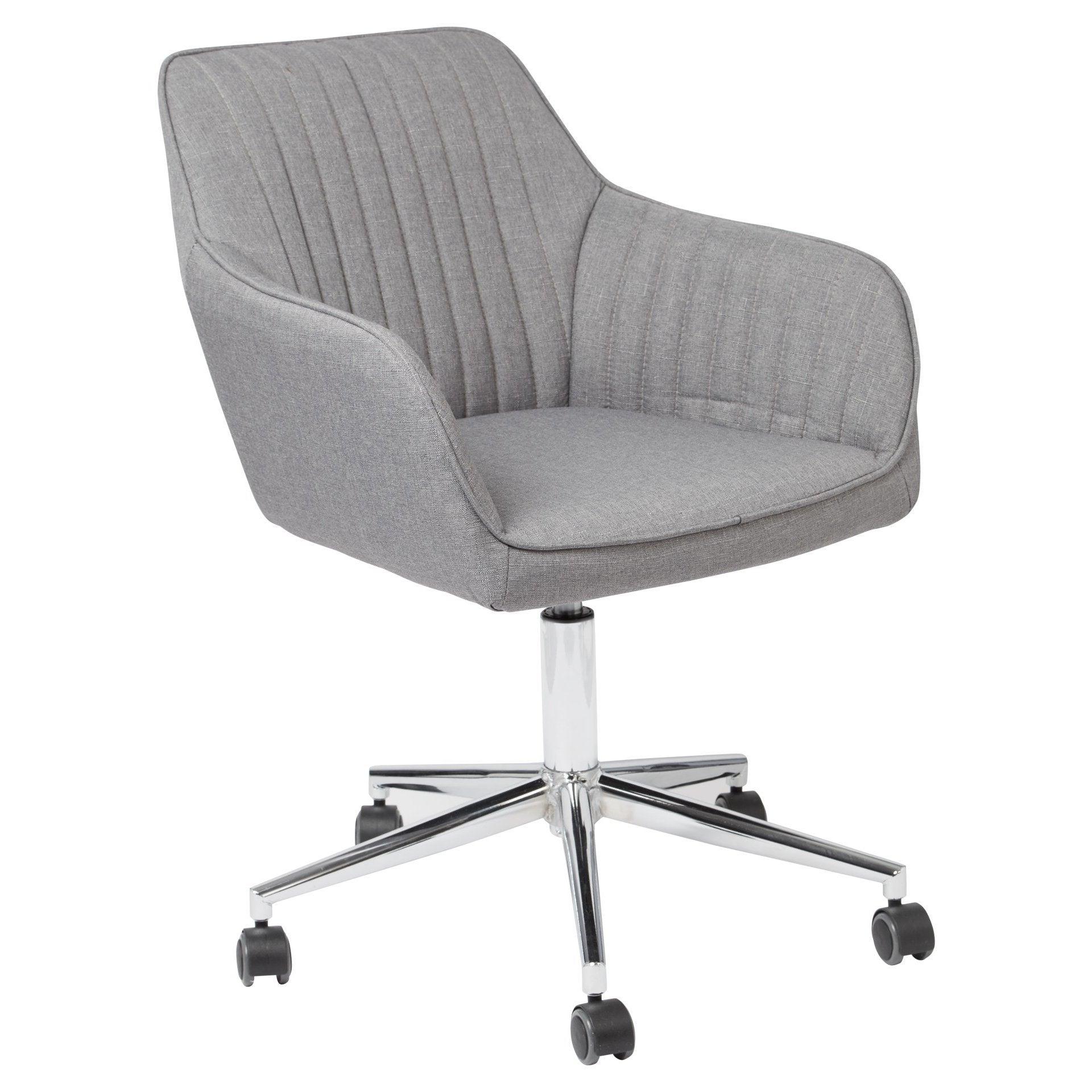 Anna Office Swivel Chair - Grey - Image 5