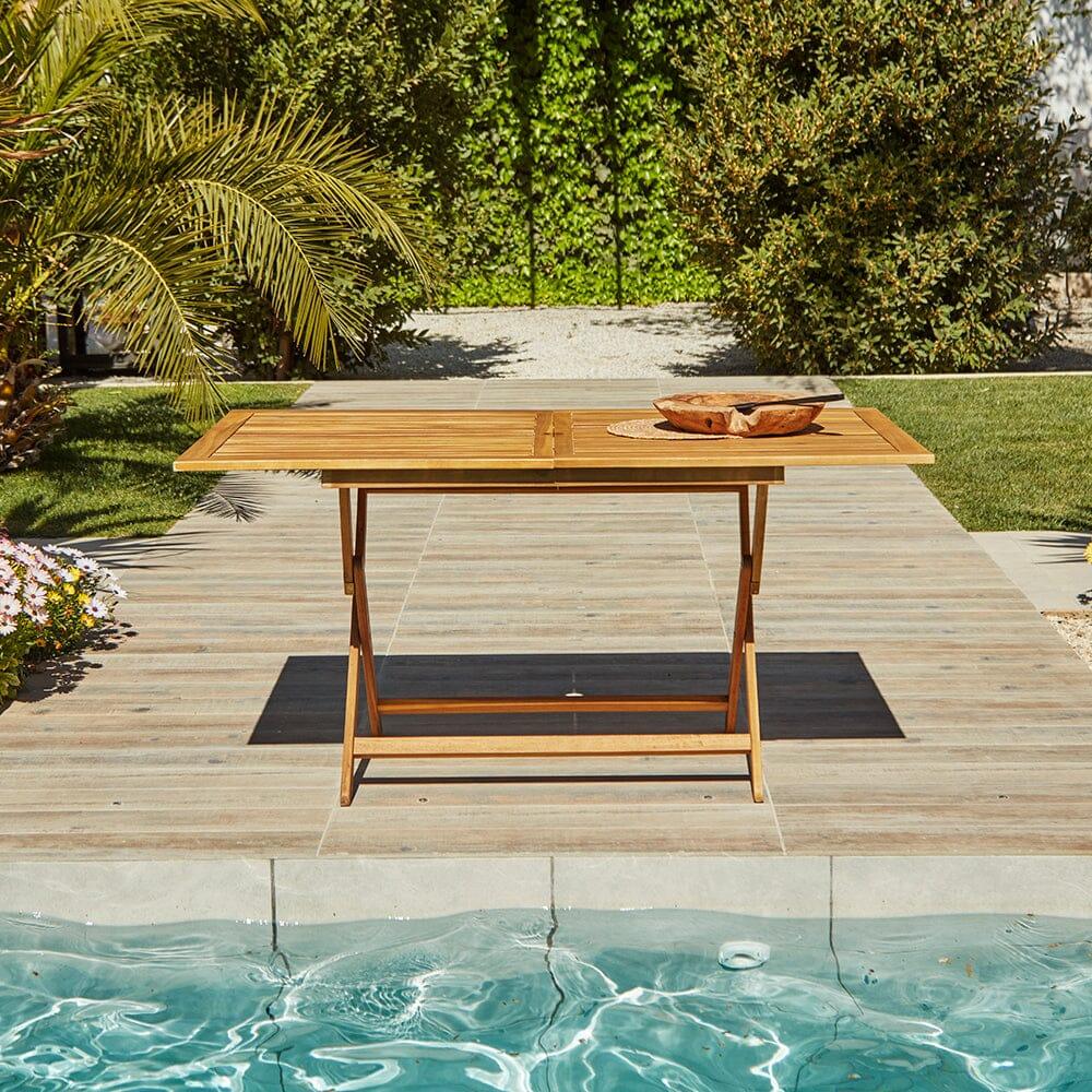 Ashby 6 Seater Wooden Garden Dining Set - 150cm - Image 9