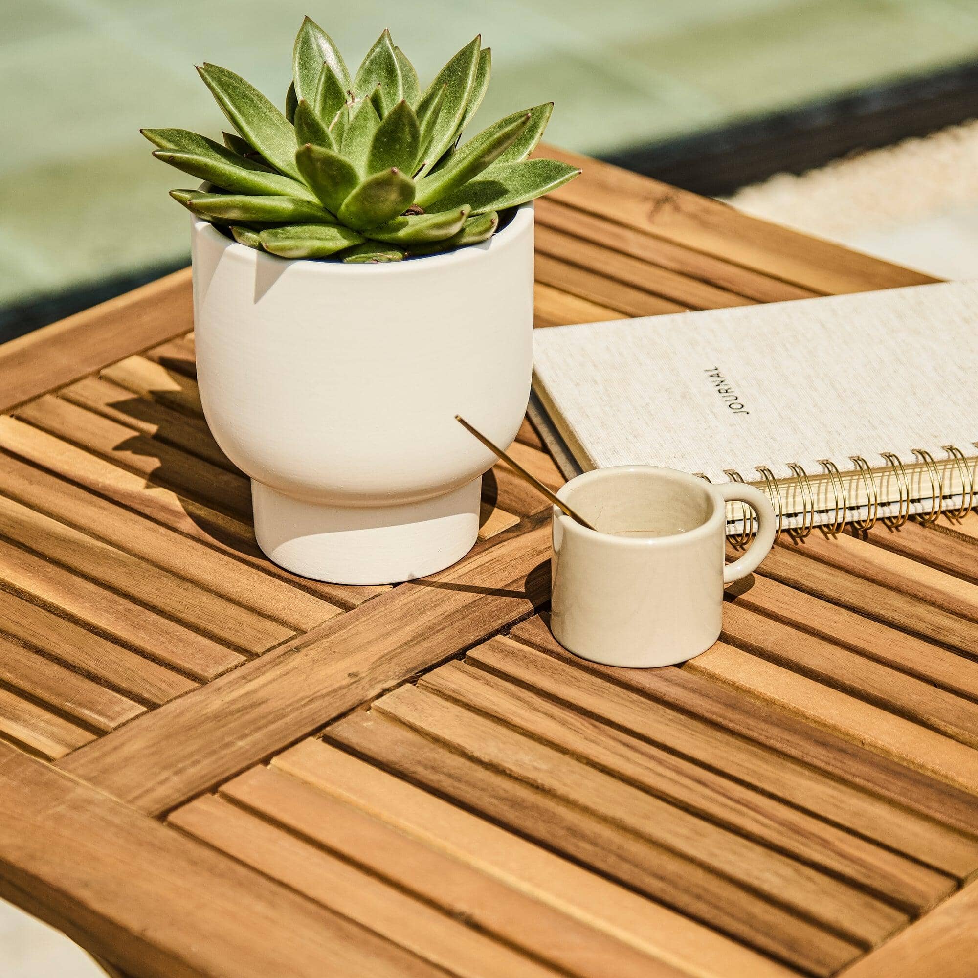 Ashby Wooden Garden Bistro Dining Set - Image 3