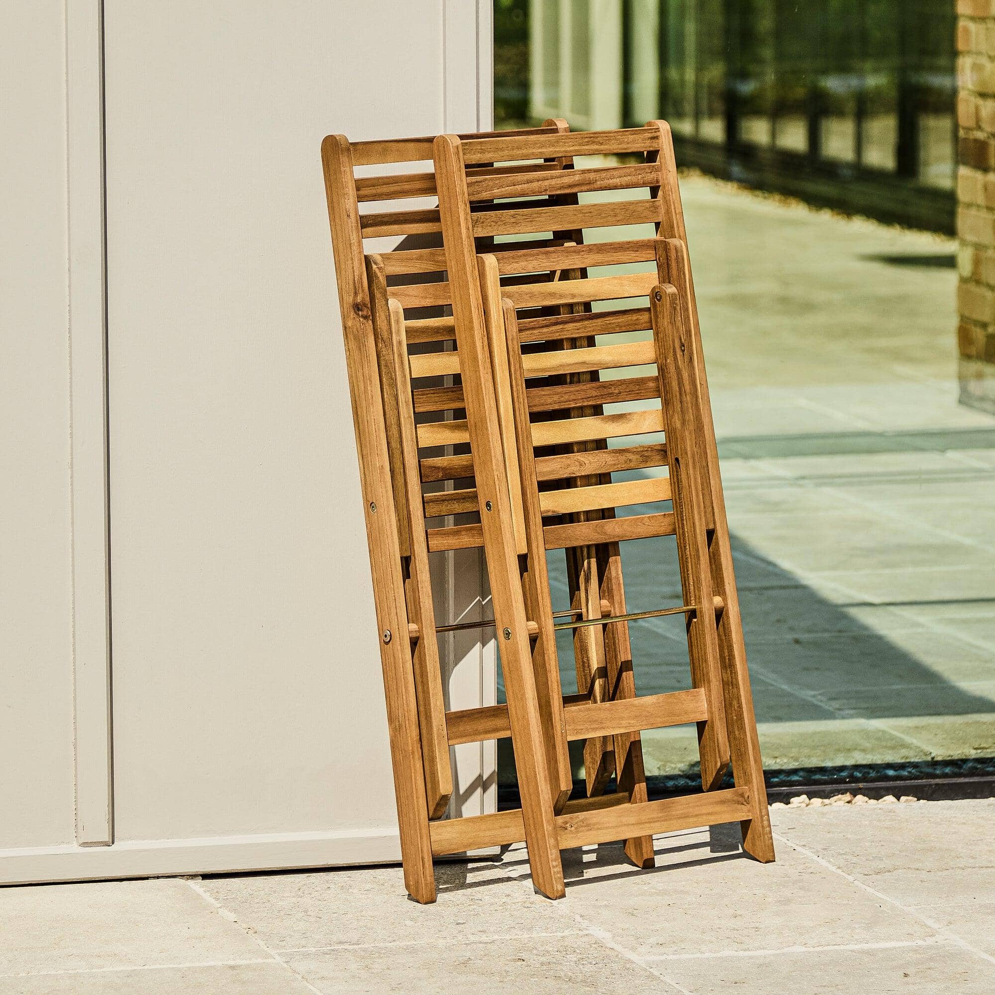 Ashby Wooden Garden Bistro Dining Set - Image 9