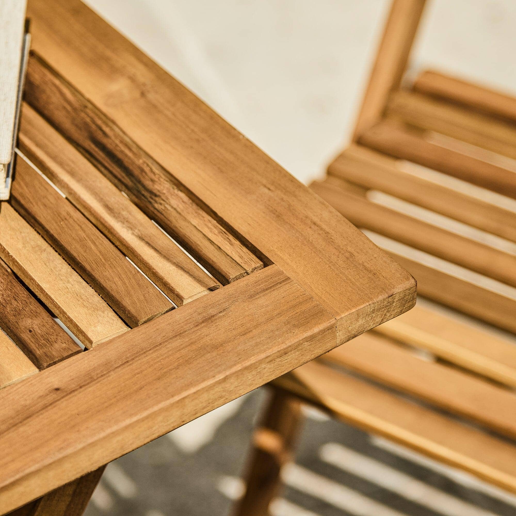 Ashby Wooden Garden Bistro Dining Set - Image 4