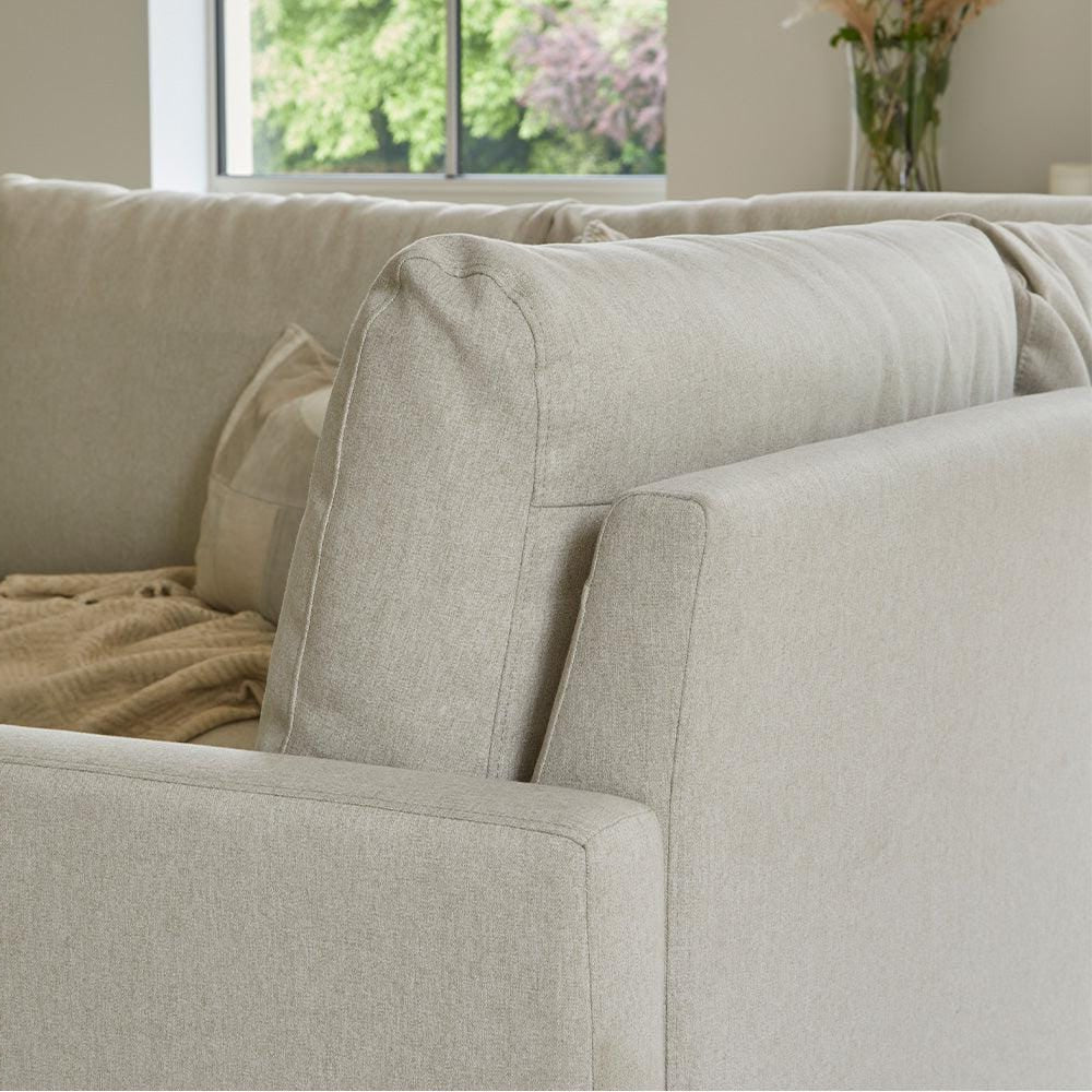 Ava Corner Sofa - Right Hand - Sand with Pale Oak Legs - Image 7