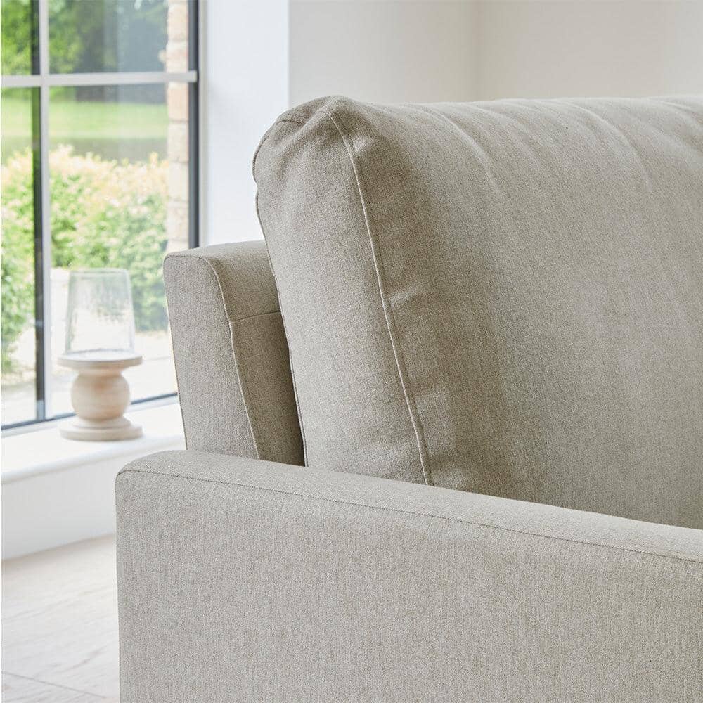 Ava Corner Sofa - Right Hand - Sand with Pale Oak Legs - Image 8