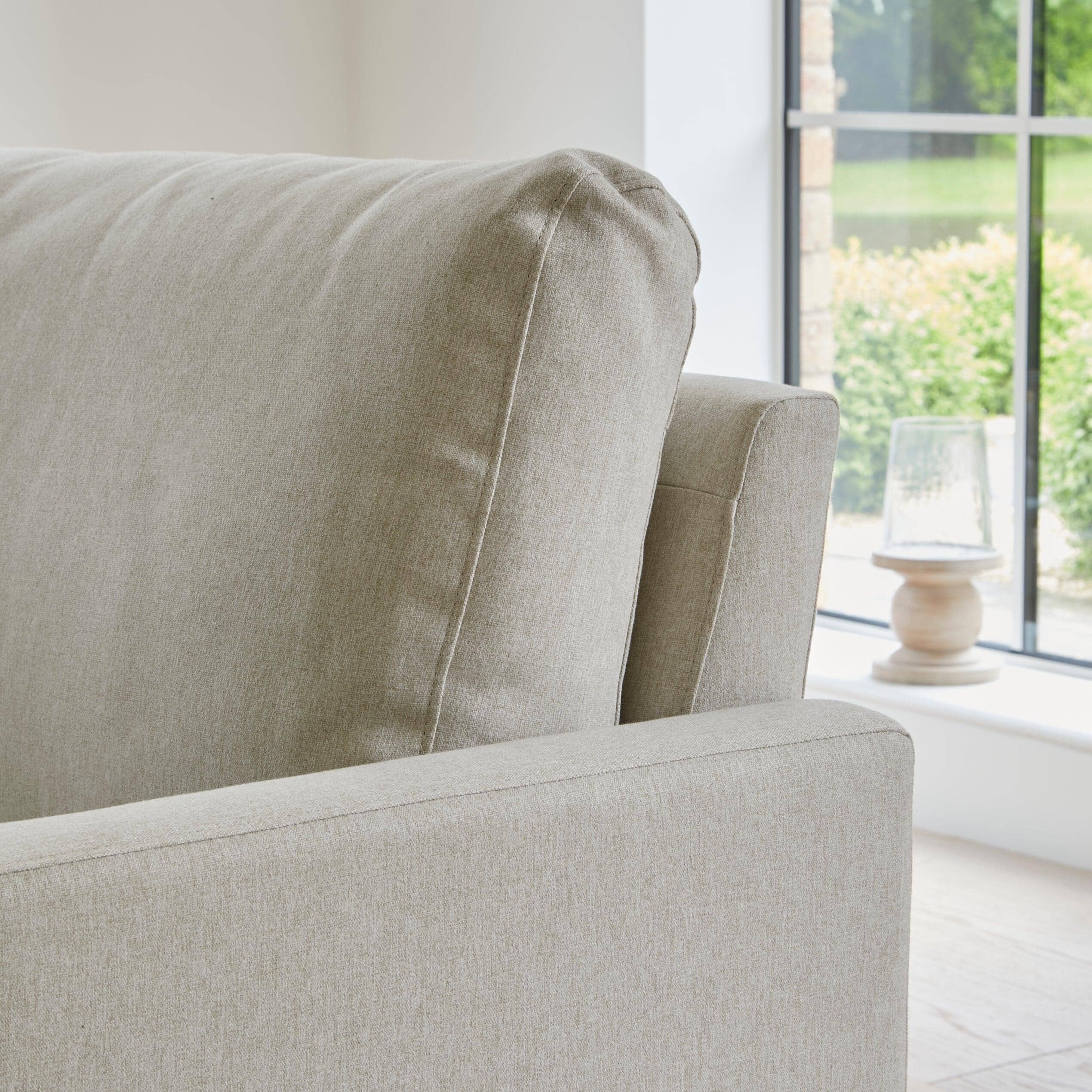 Ava Corner Sofa - Left Hand - Sand with Pale Oak Legs - Image 8