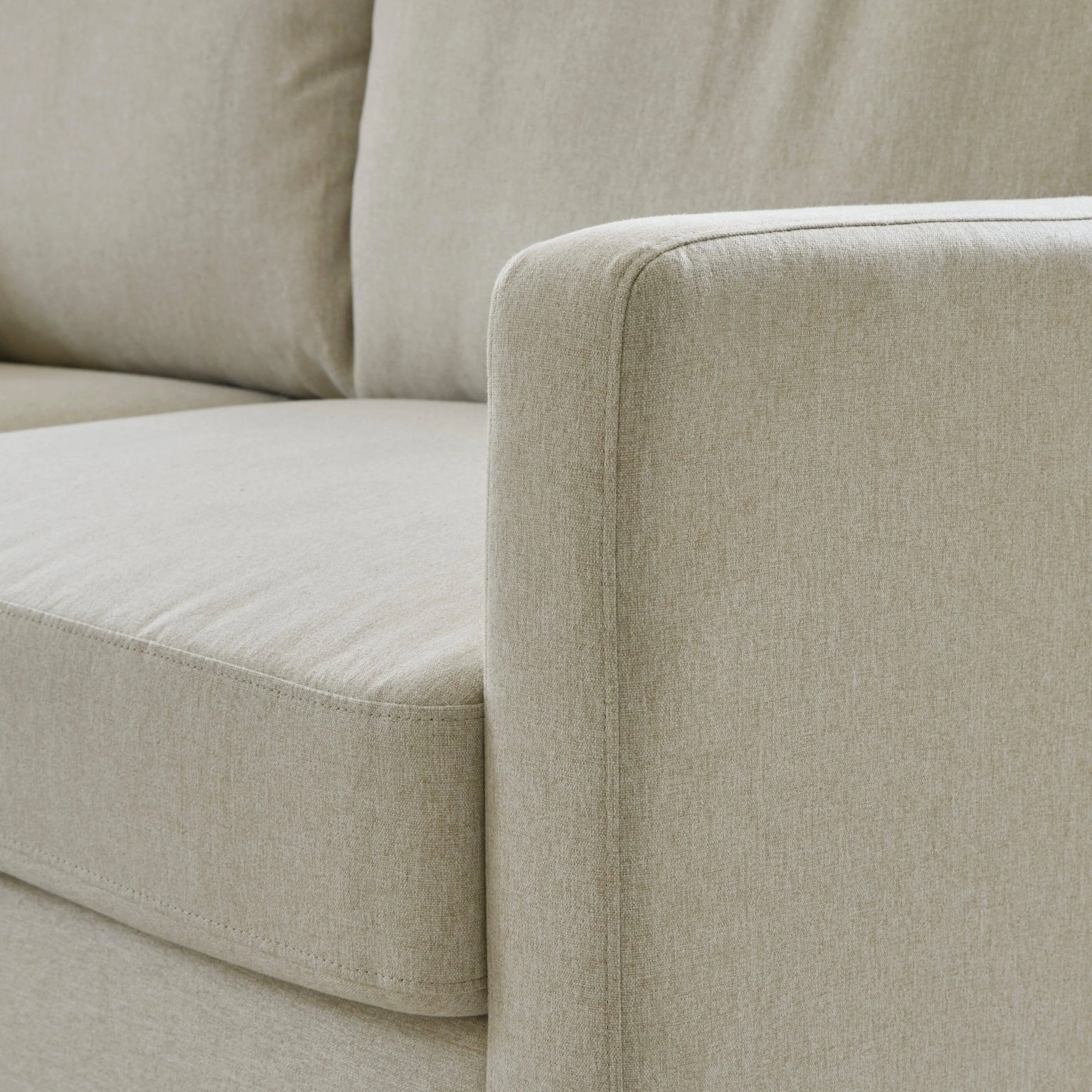 Ava Corner Sofa - Left Hand - Sand with Pale Oak Legs - Image 6