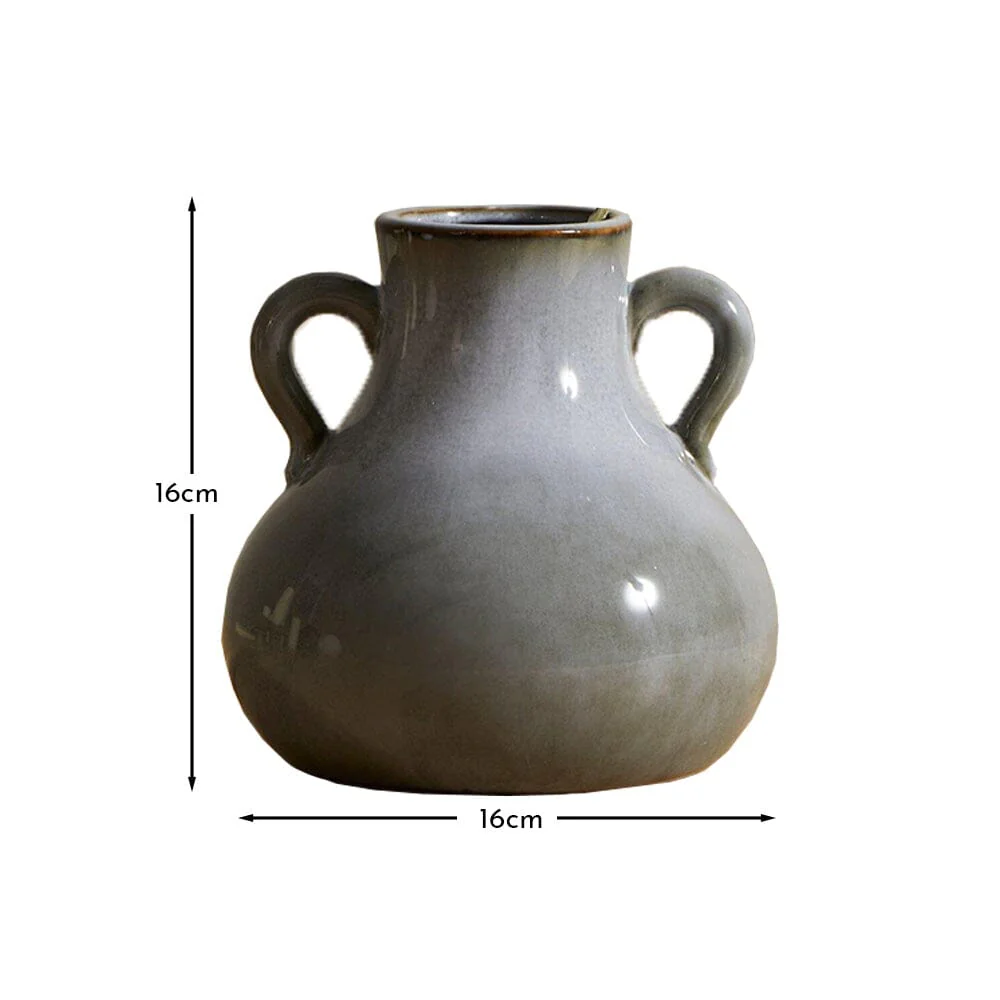 Ruthwell 16cm Ceramic Vase - Blue - Image 10