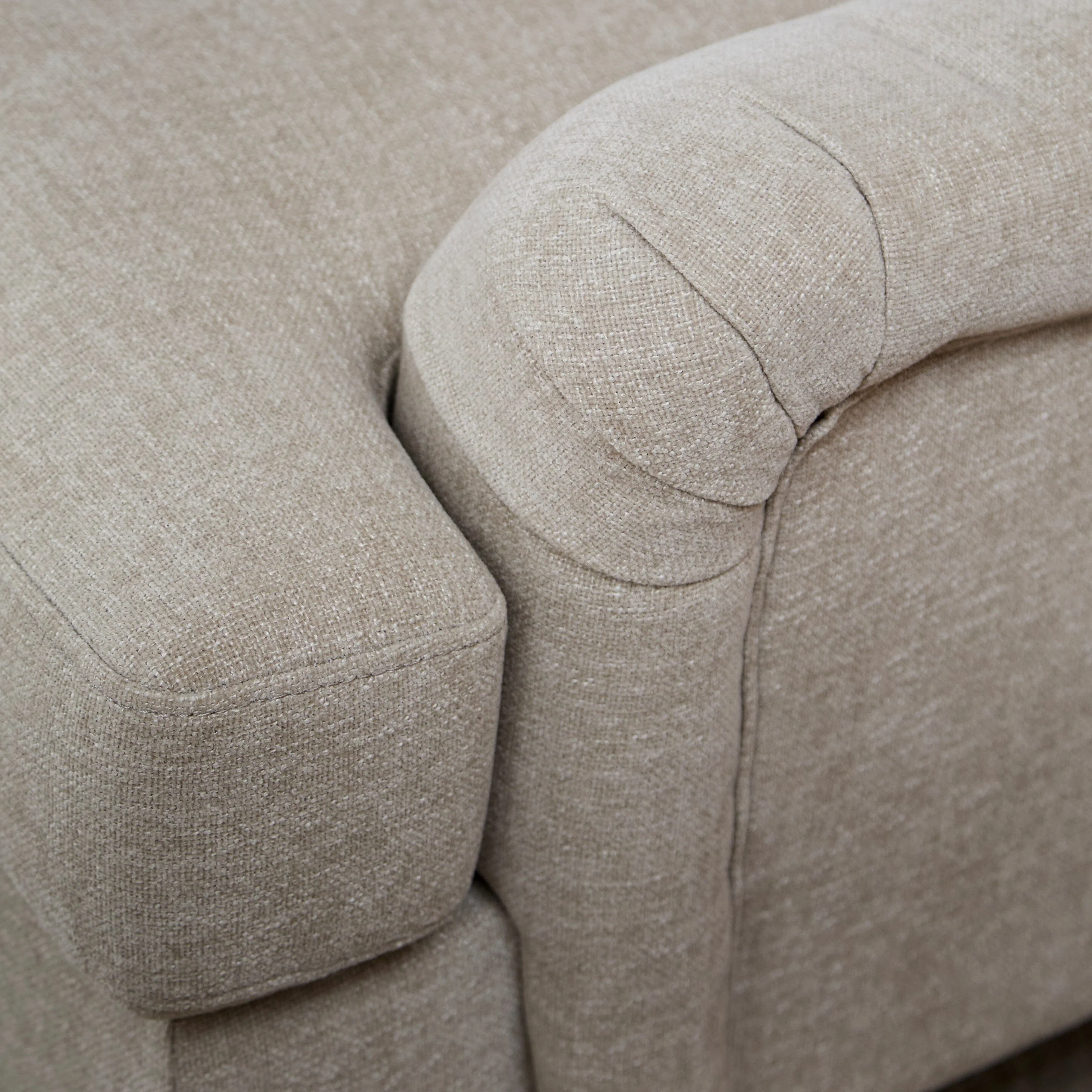 Brea Mink Taupe Right Corner Sofa with Whitewash Oak Legs - Image 6