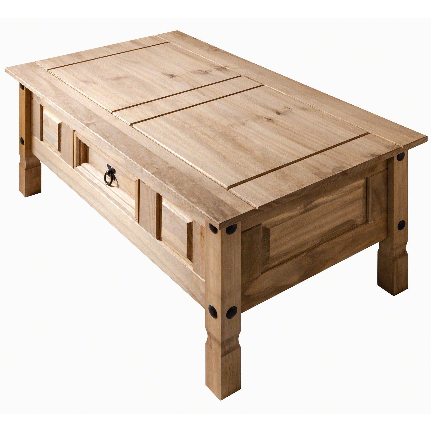Corona Solid Pine Coffee Table - Image 10