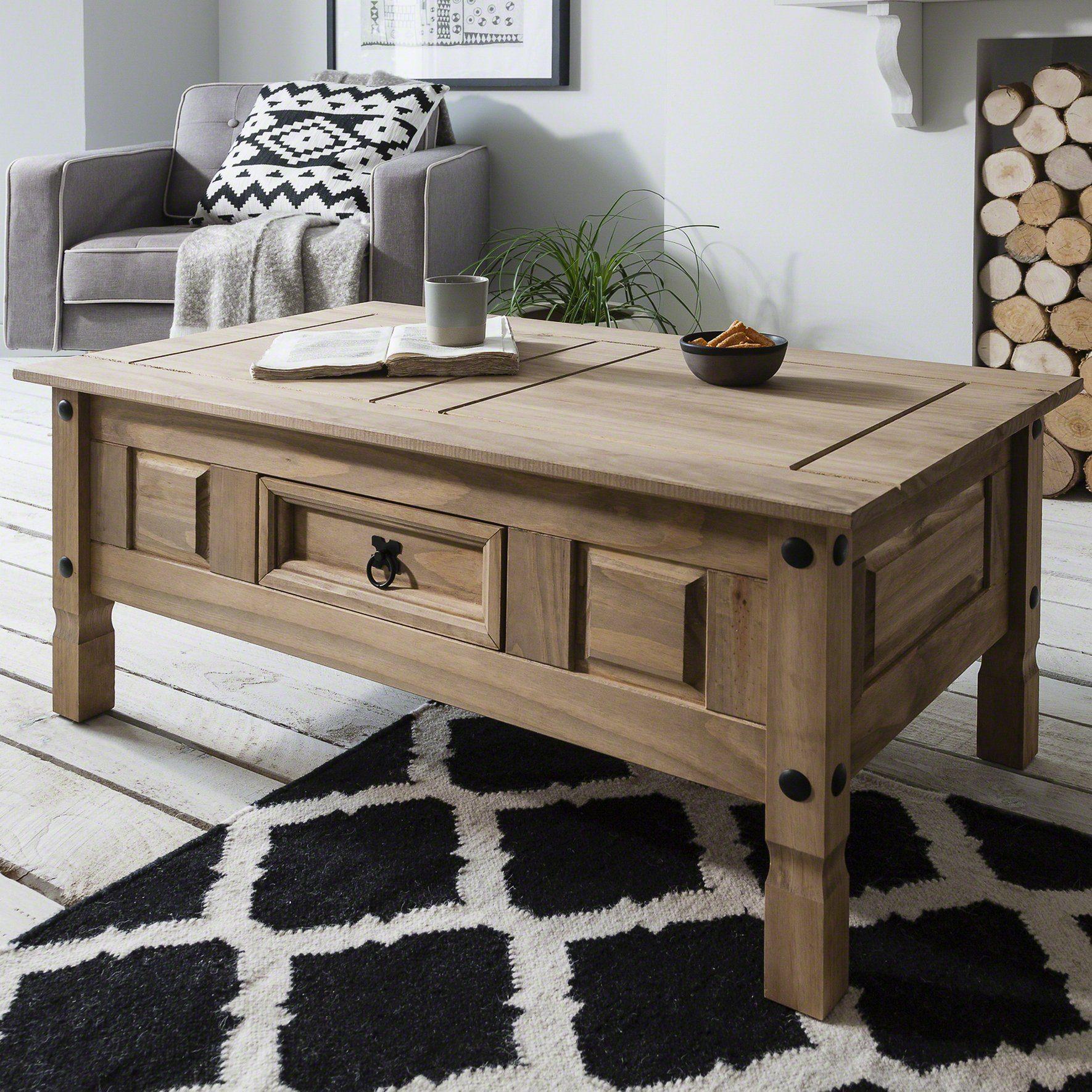 Corona Solid Pine Coffee Table - Image 3