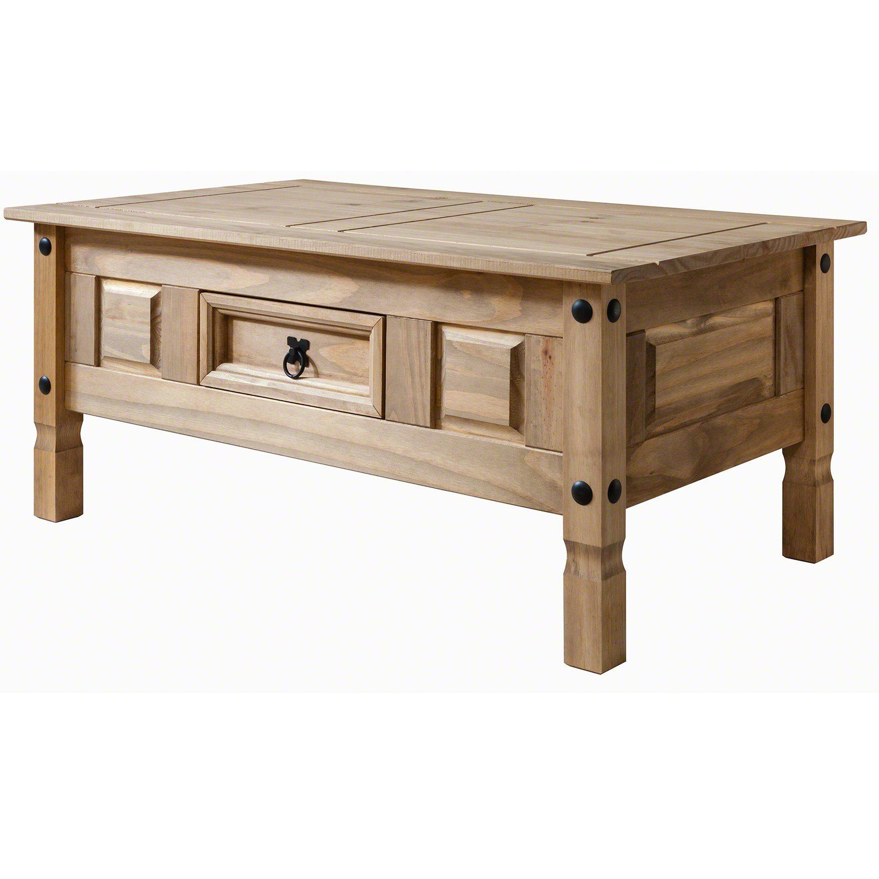 Corona Solid Pine Coffee Table - Image 9