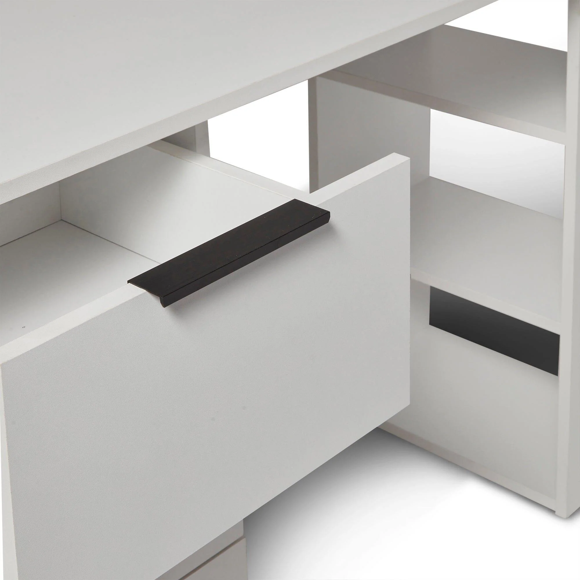 Essie 3 Drawer Desk - White - Image 6