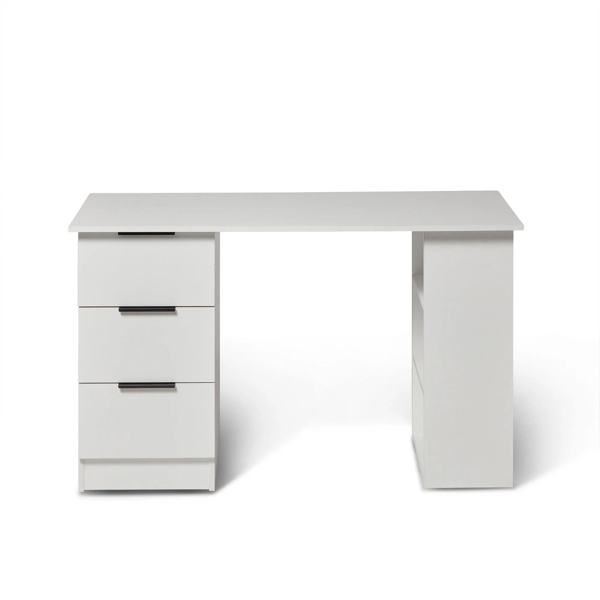 Essie 3 Drawer Desk - White - Image 7