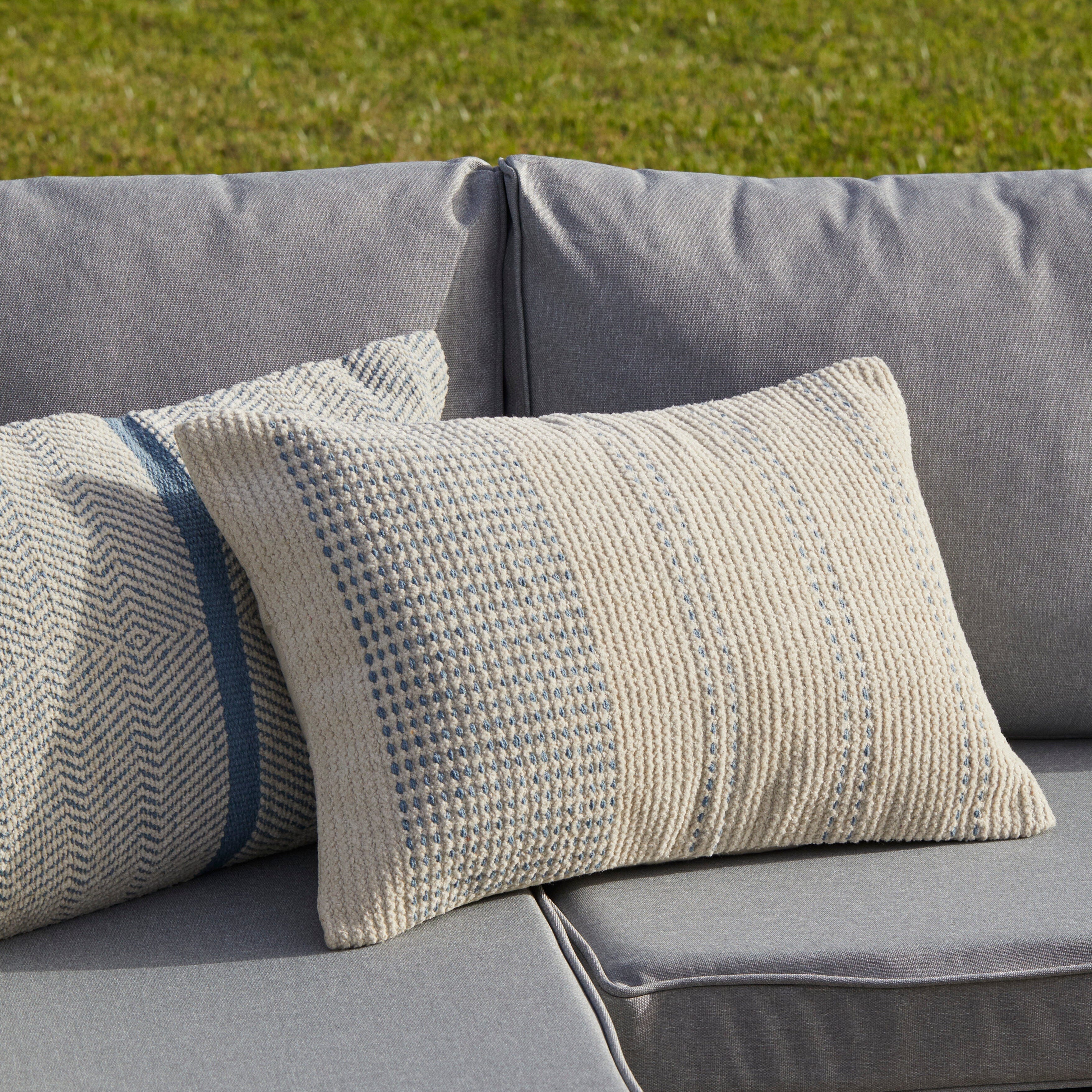 Aston 9 Seater Rattan Garden Corner Sofa Set - Black - Image 8