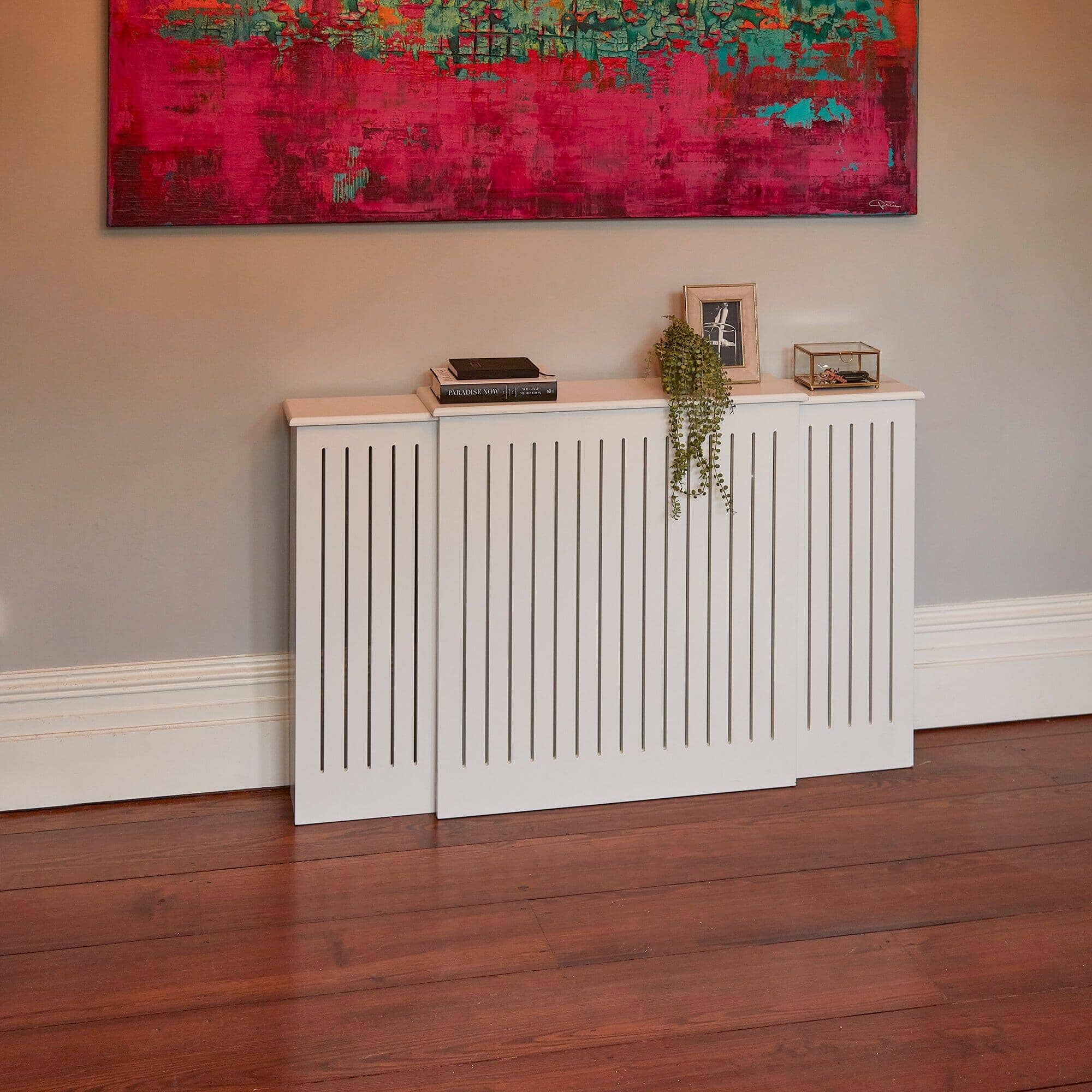 Elspeth Extendable Radiator Cover in Snow White - Image 6