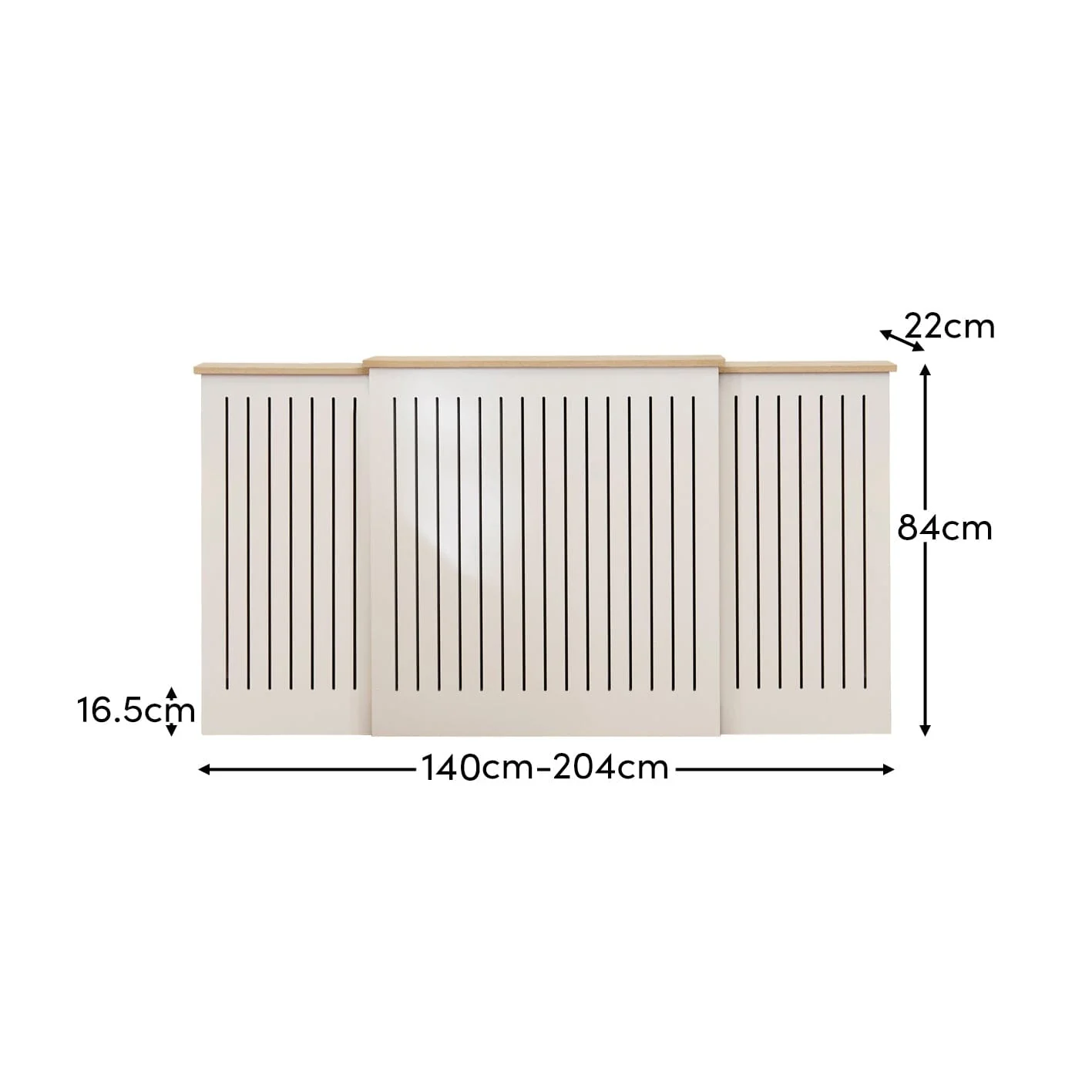 Elspeth Extending Radiator Cover - Whitewash Oak - Image 6
