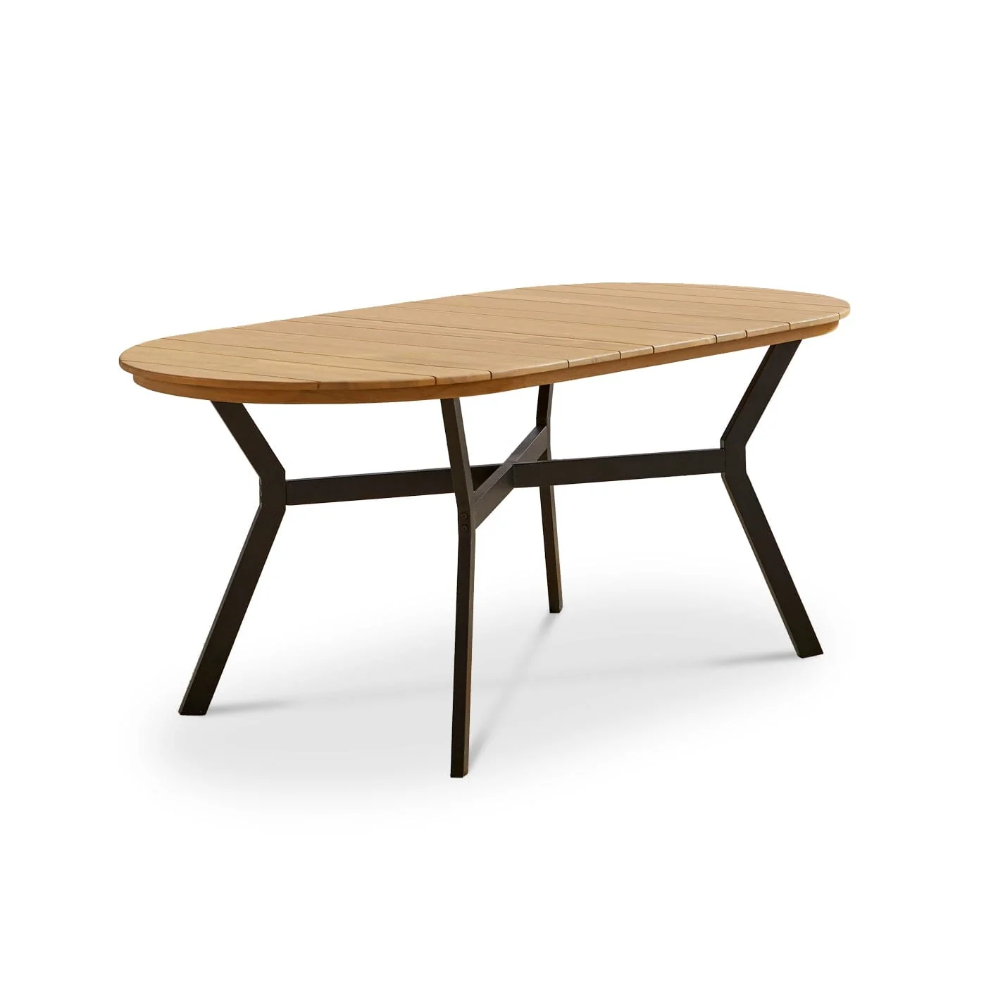 Ezra 6 Seater Oval Wooden Garden Dining Set with 6 Hali Natural Rope Chairs - Image 15