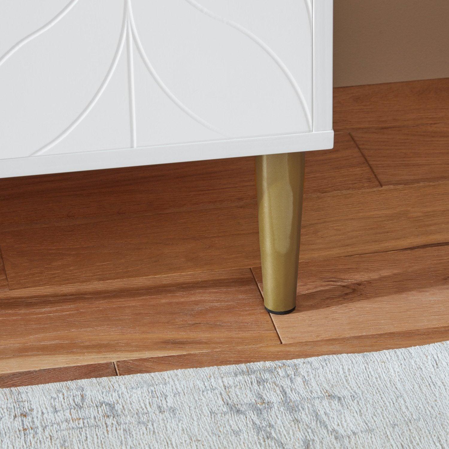 Gloria 3 Door Large Sideboard - White - Image 4