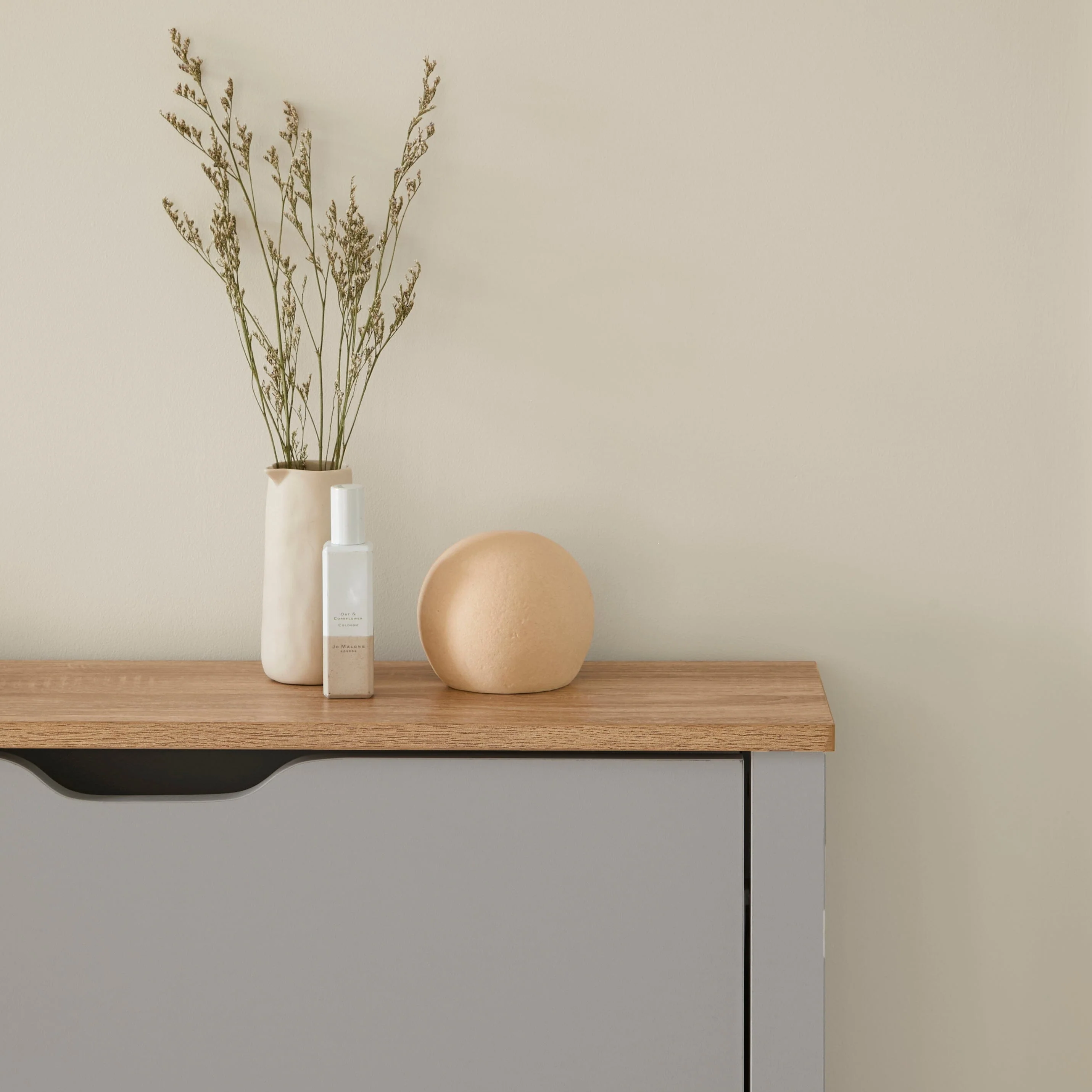 Windsor Shoe Cabinet - 2 Door - Grey - Image 7