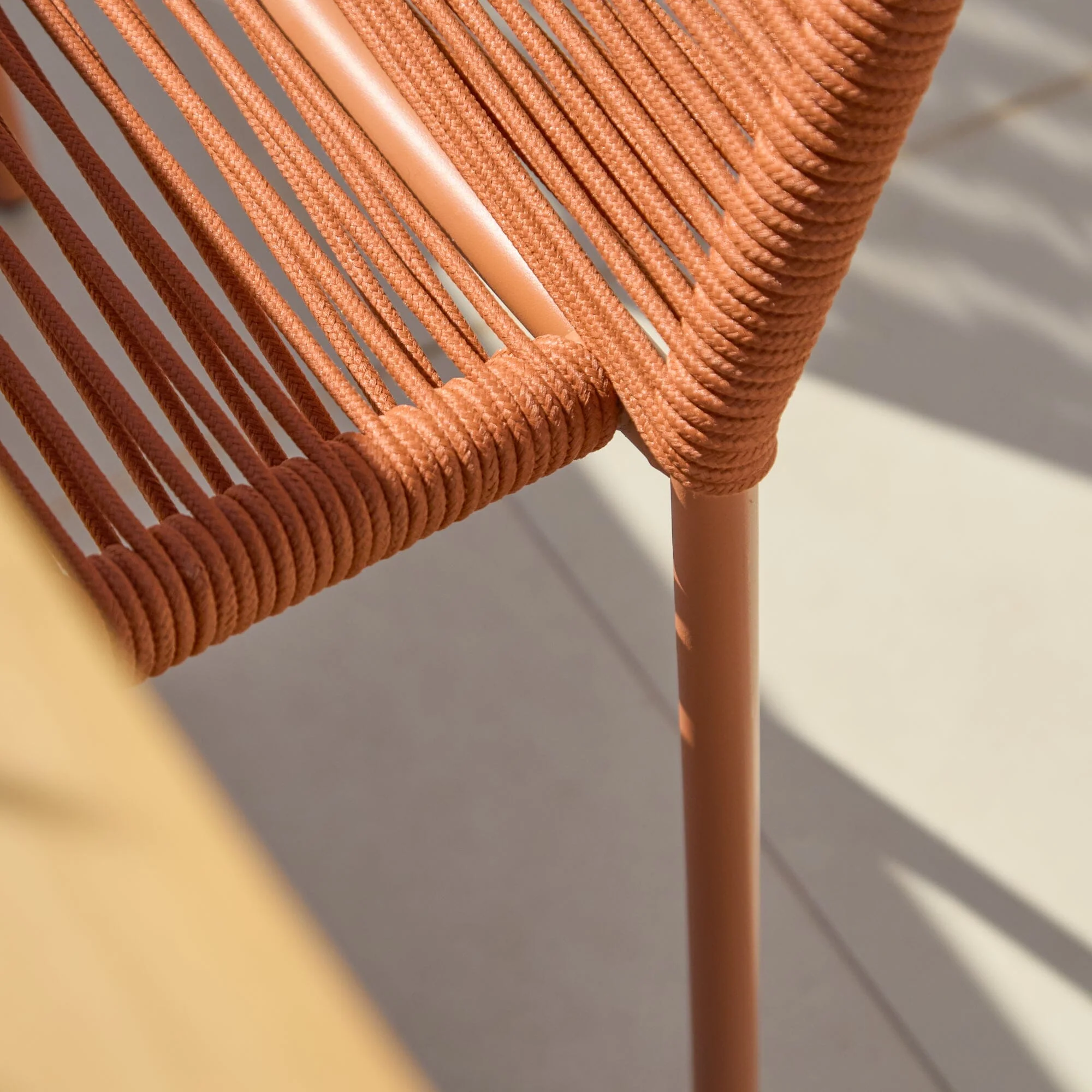 Hali 6 Seater Wooden Garden Dining Set with Ryder Burnt Orange Chairs - 175cm - Image 8