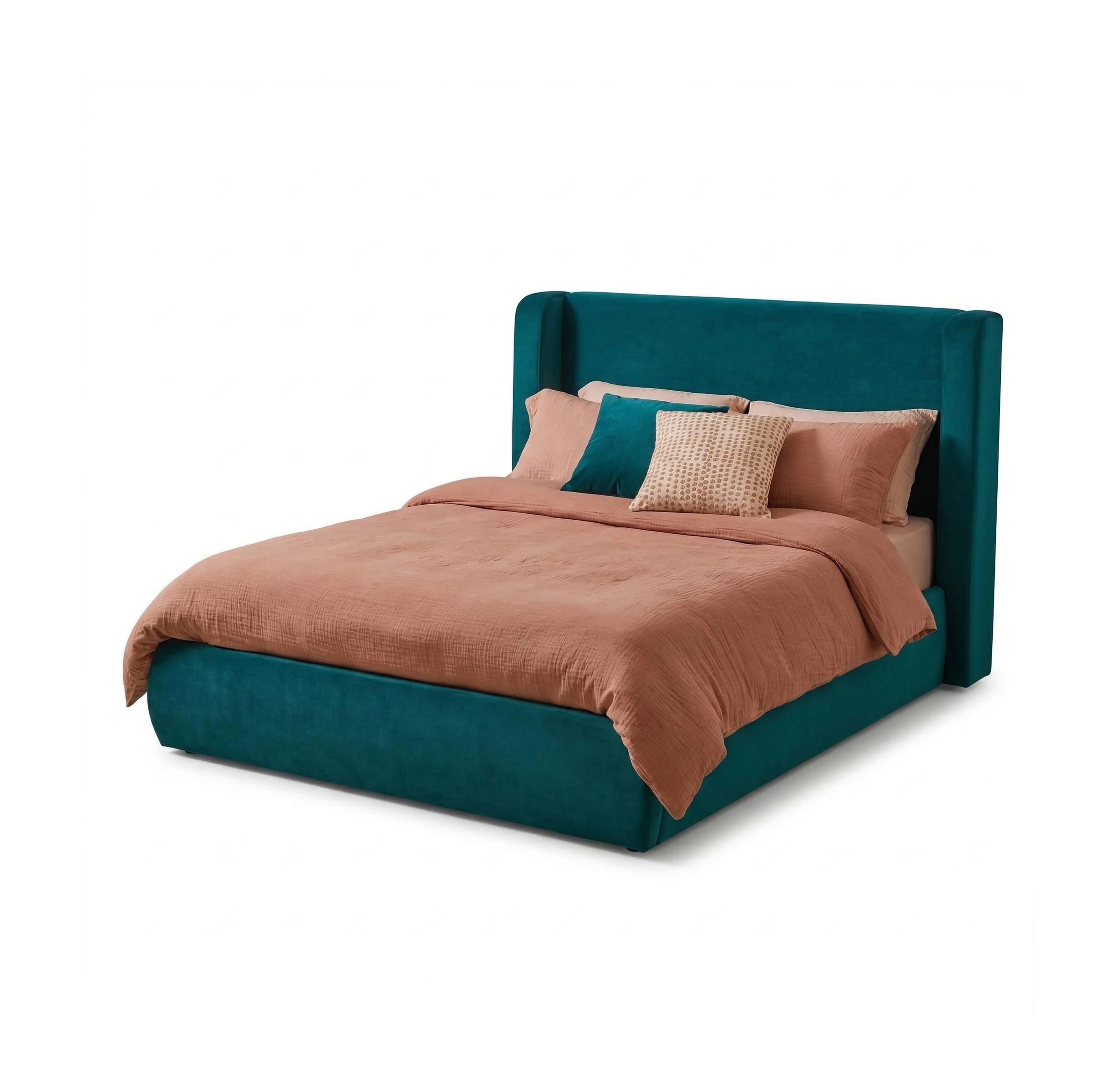 Hannah King Ottoman Bed - Deep Teal - Image 10