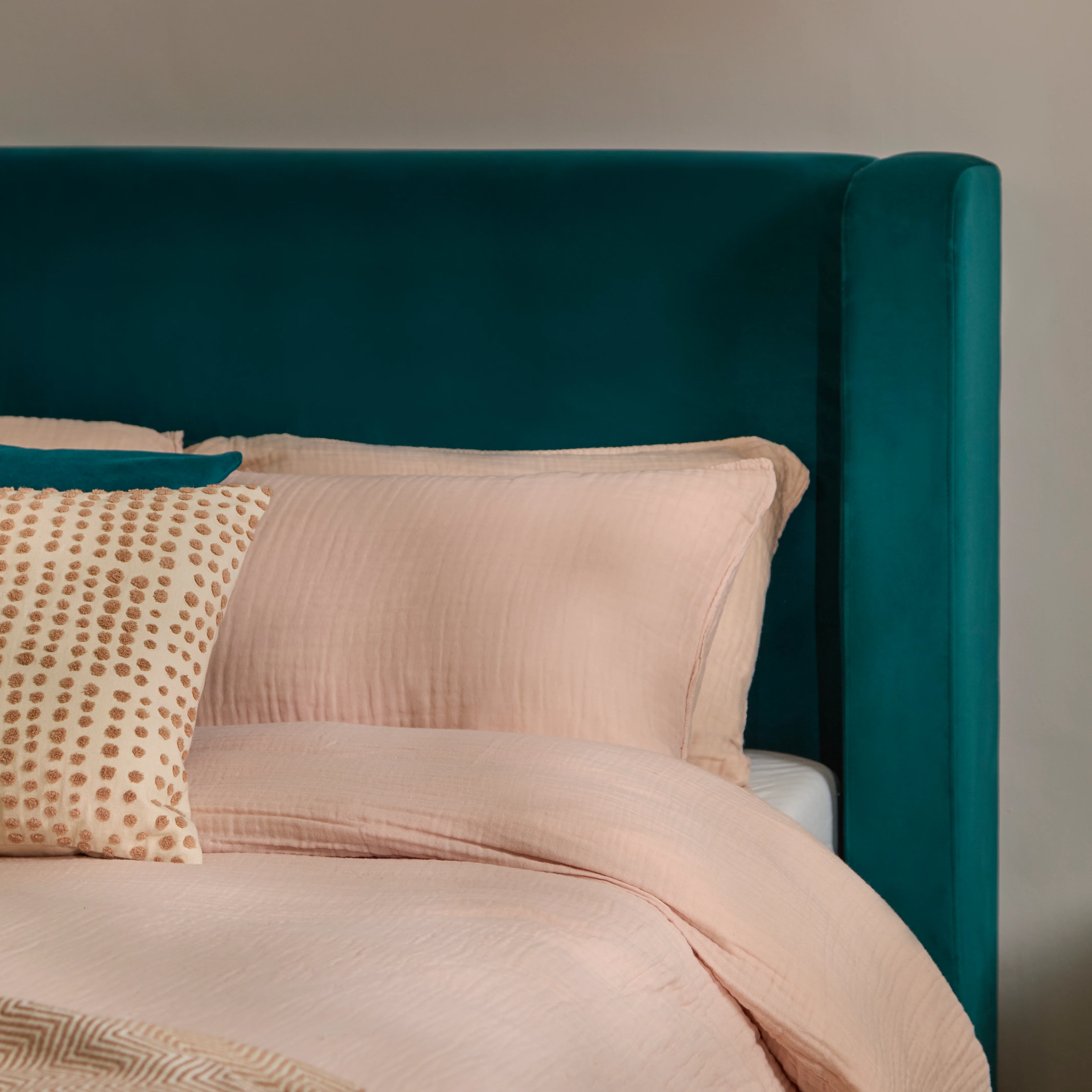 Hannah King Ottoman Bed - Deep Teal - Image 4