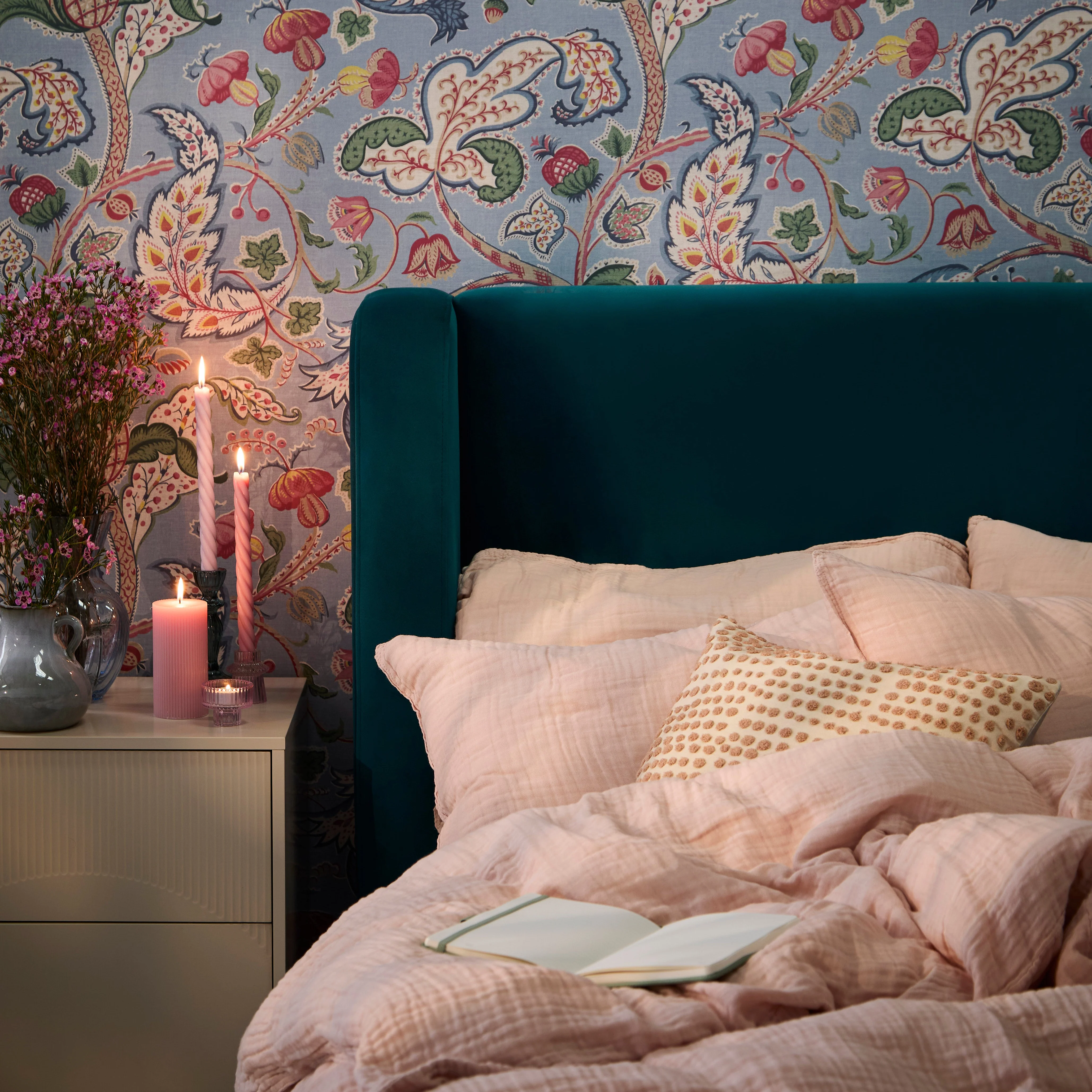 Hannah King Ottoman Bed - Deep Teal - Image 6