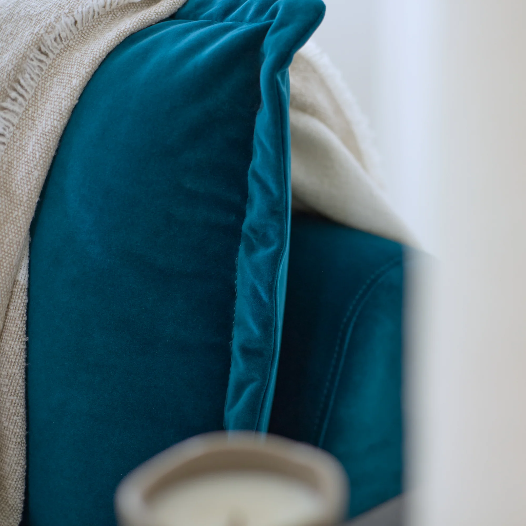 Harlow Double Sofa Bed - Soft Teal - Image 5