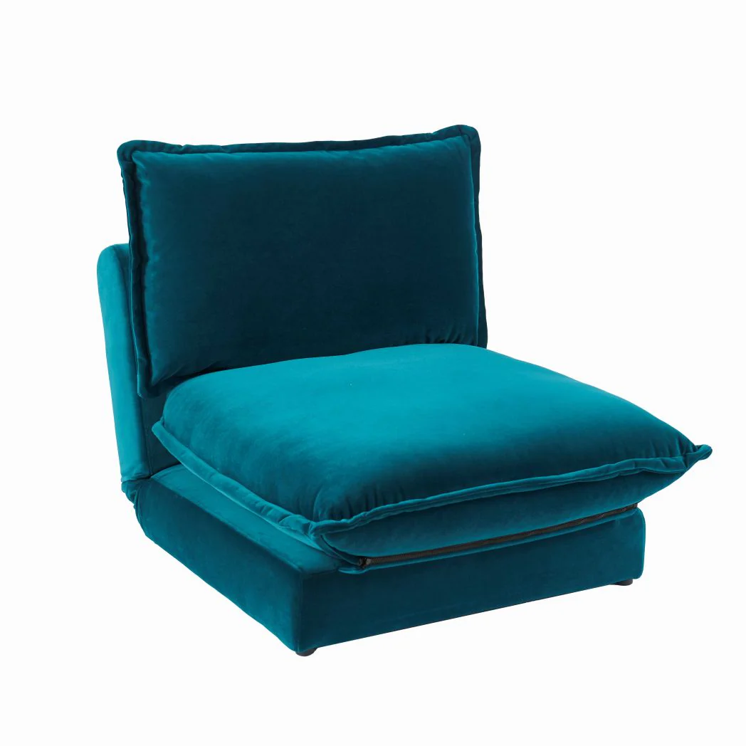 Harlow Single Sofa Bed - Soft Teal - Image 11