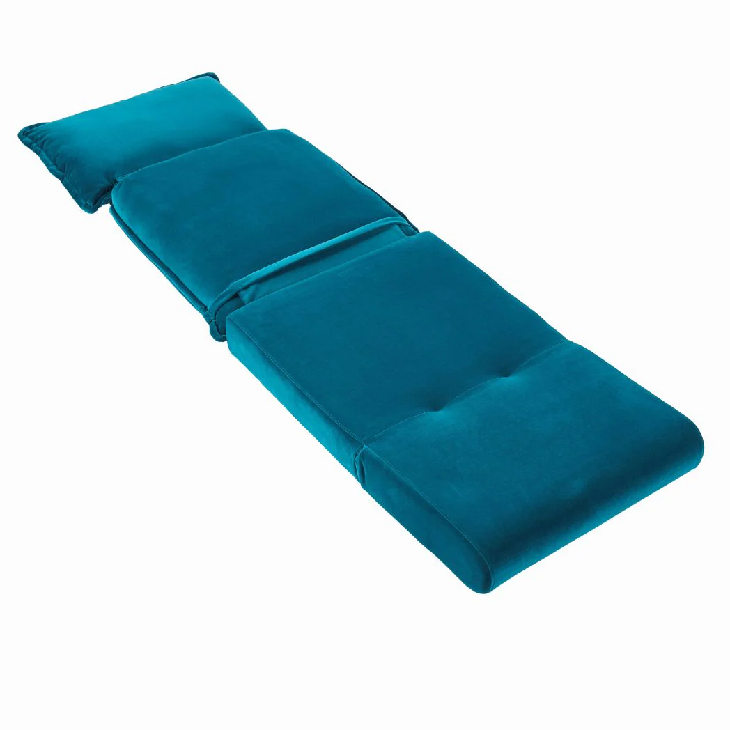 Harlow Single Sofa Bed - Soft Teal - Image 12