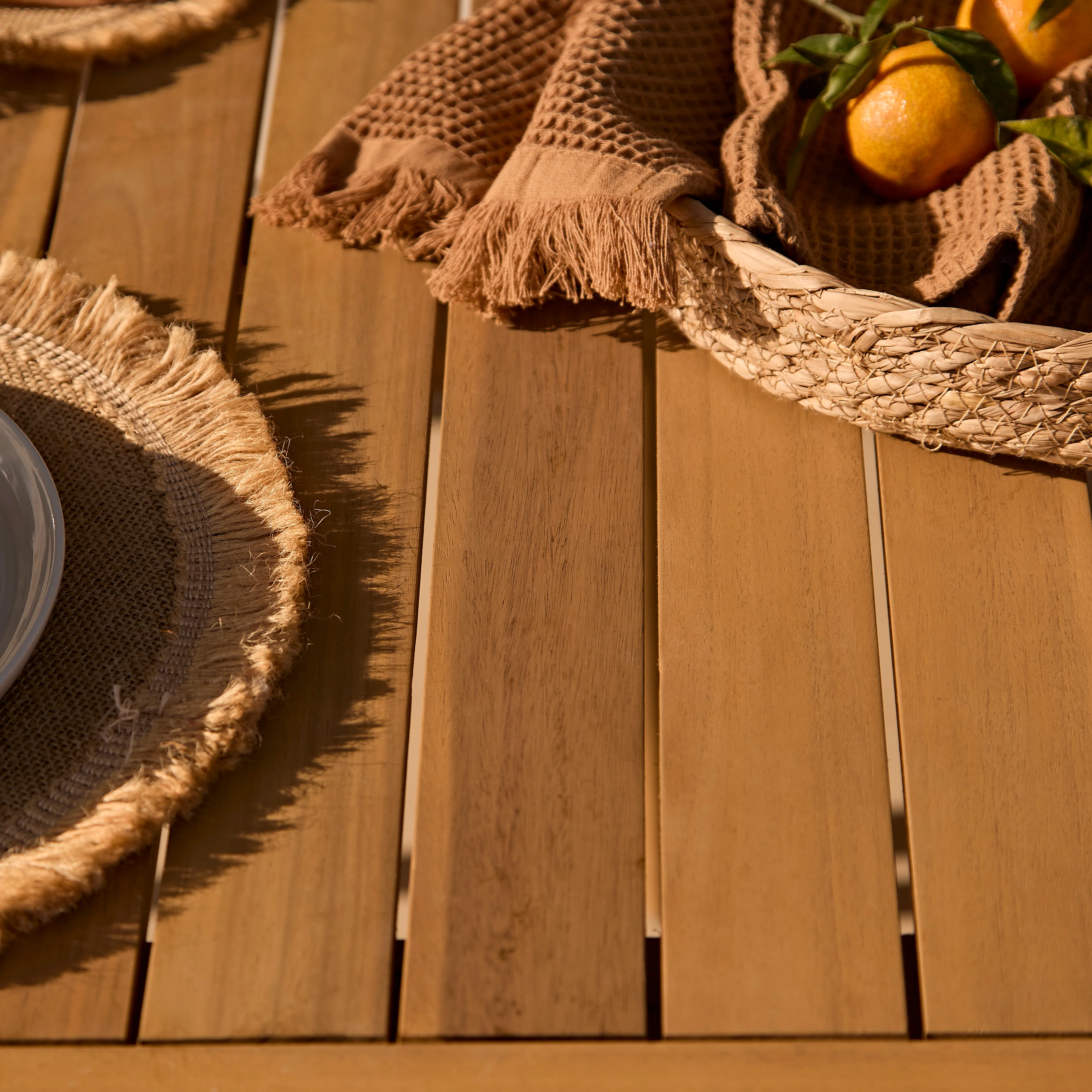 Harlyn 4 Seater Wooden Garden Dining Set with Killian Chairs - 160cm - Image 5