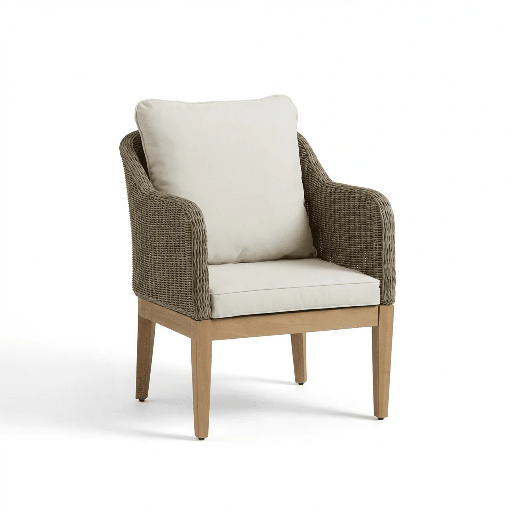 Harlyn 4 Seater Wooden Garden Dining Set with Harlyn Chairs - 160cm - Image 11