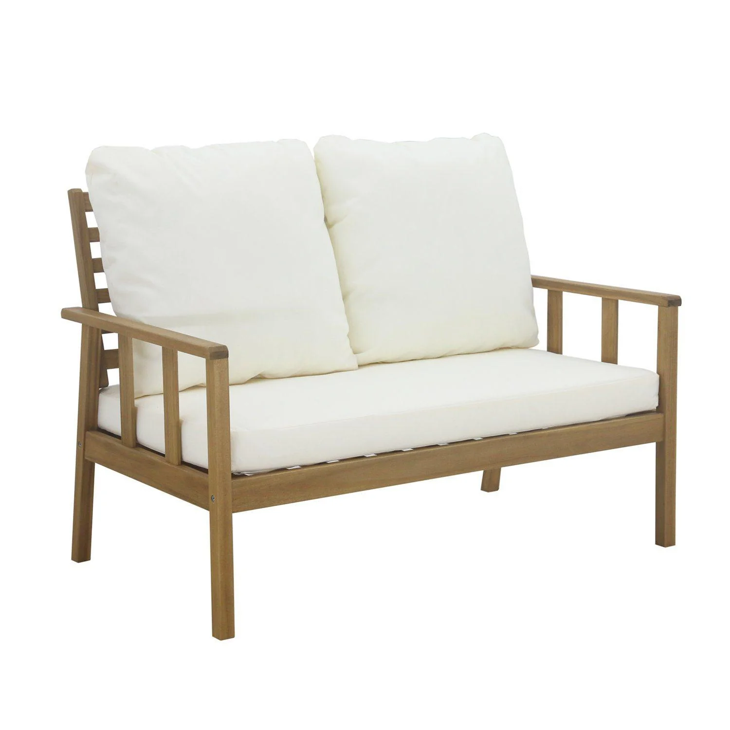 Harrelson Wooden Garden Sofa Set - Natural - Image 20