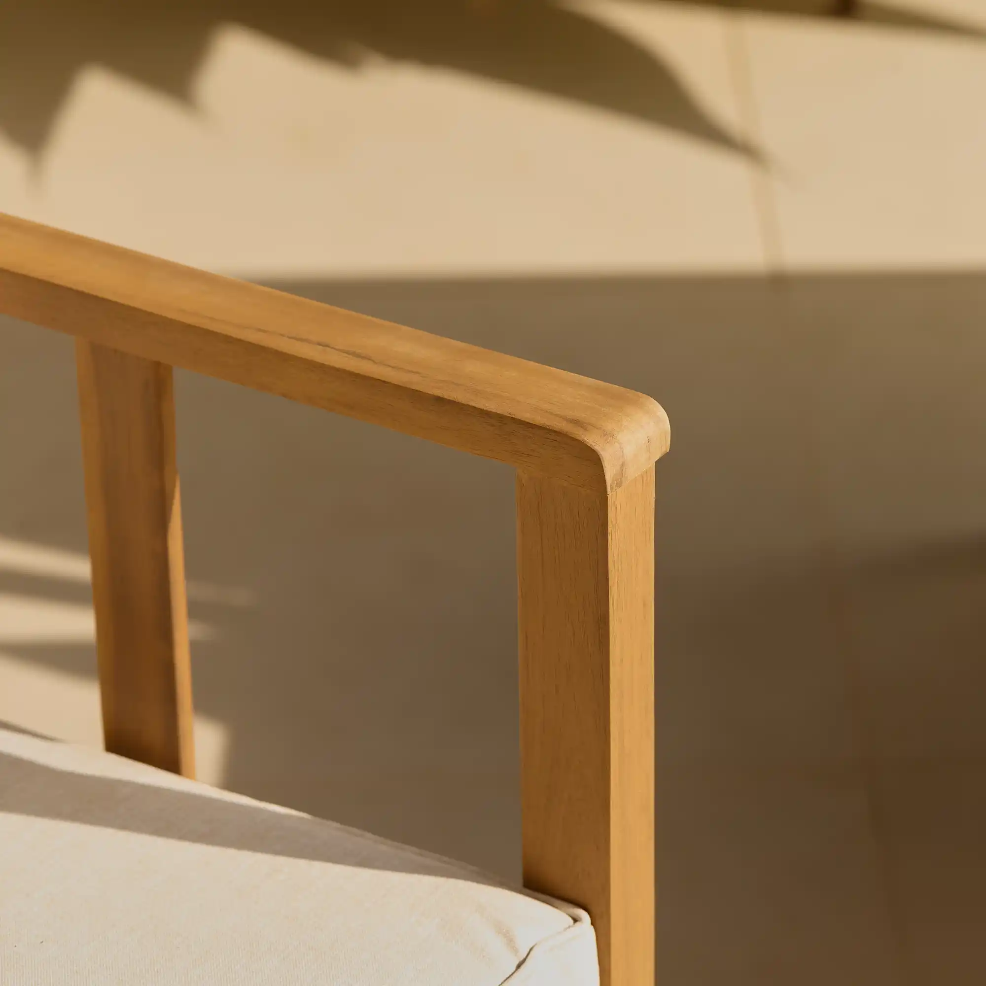 Harrelson Wooden Garden Sofa Set - Natural - Image 6