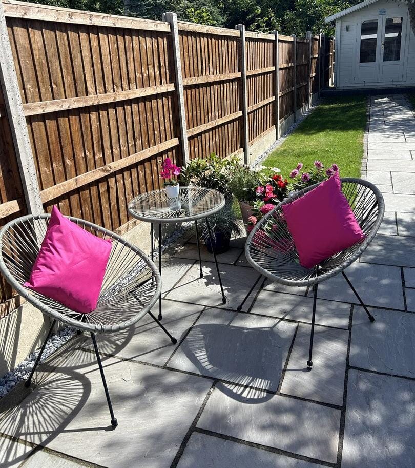 Indra String Bistro Set - Grey - Image 7