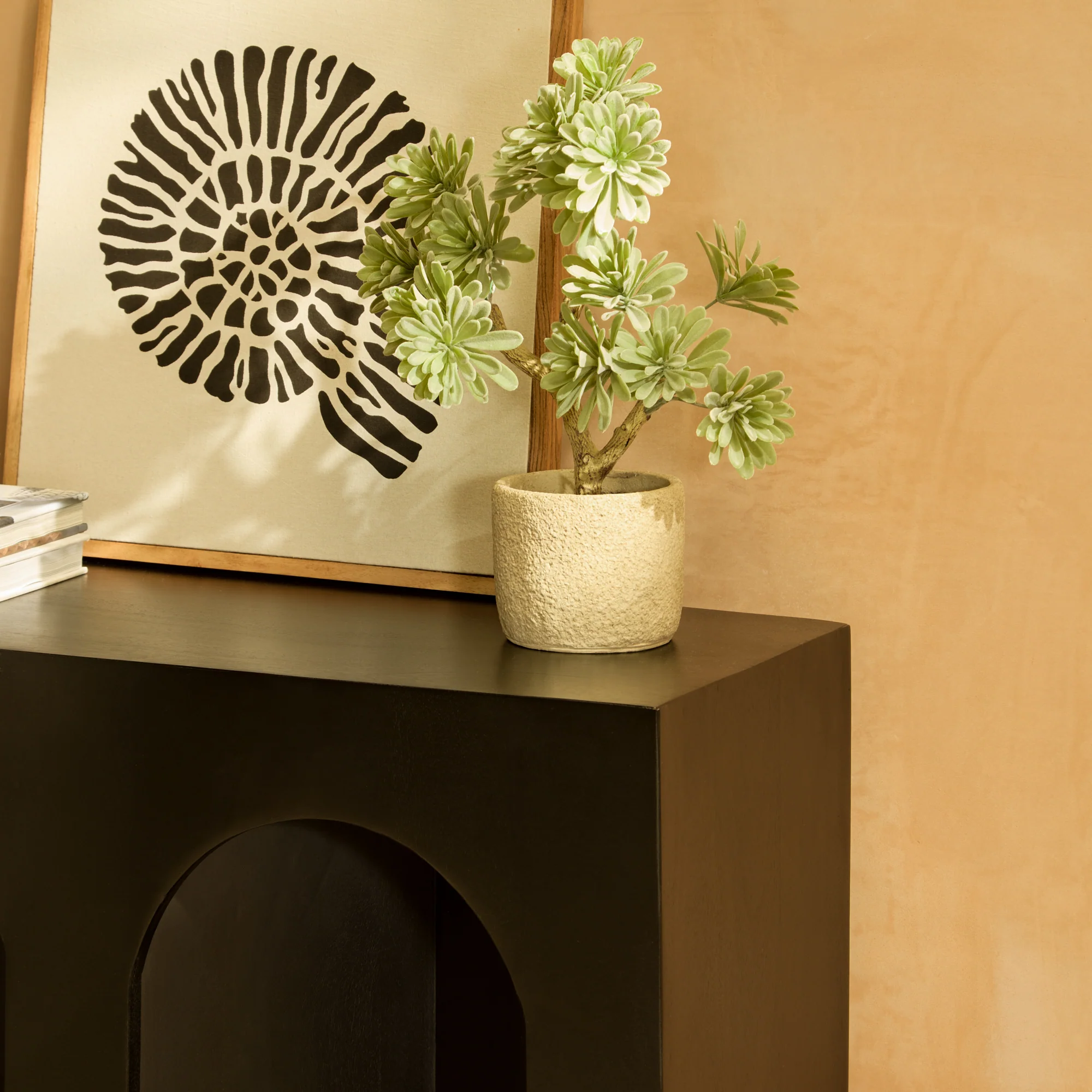 Ioni Jet Black Mango Wood Console Table - Image 3