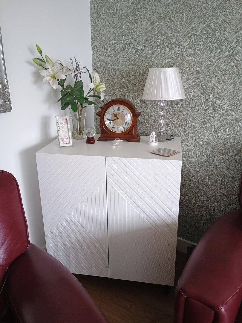 Jack 2 Door Small Sideboard - Geometric White - Image 4