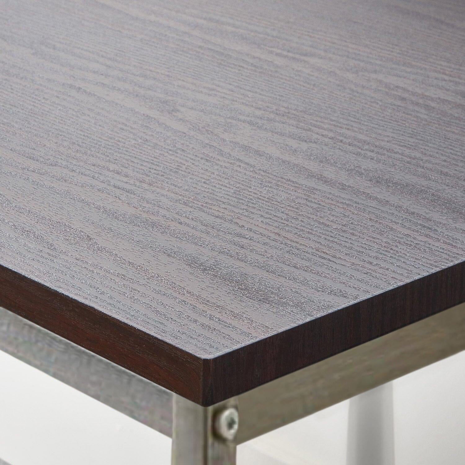 Jay Walnut Side Table - Chrome Frame - Image 6