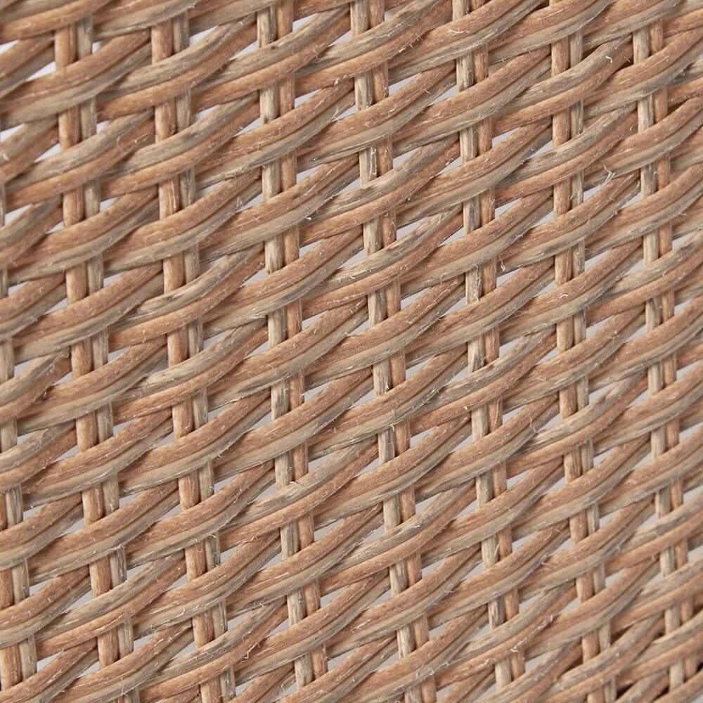 Kemble 2 Seater Rattan Garden Bistro Outdoor Dining Set - Natural Brown - Image 8